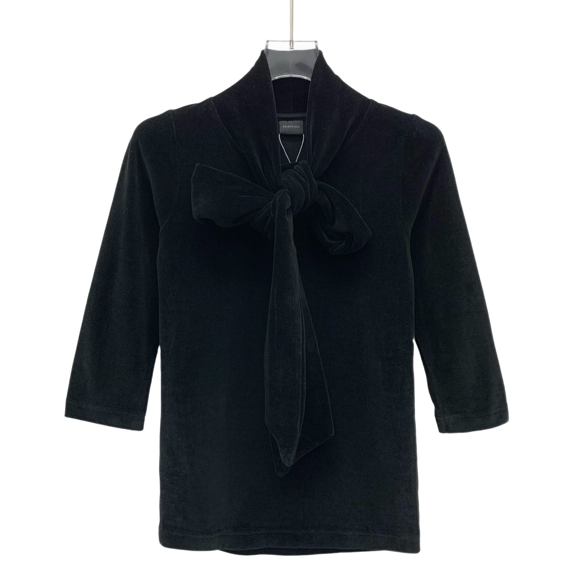 Balenciaga Balenciaga Velvet Bow Knot Blouse M Size M / US 6-8 / IT 42-44 - 1 Thumbnail