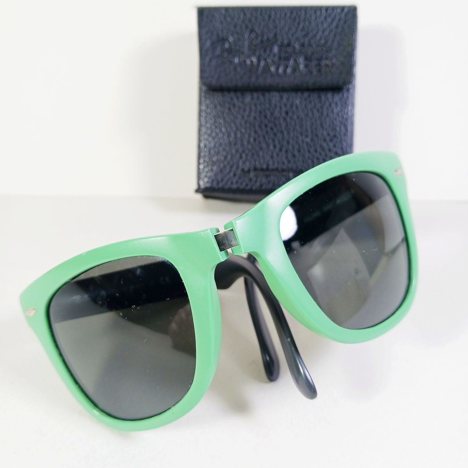 RayBan Ray Ban RB4105 Green/Gray Folding Wayfarer Sunglasses w/Case Size ONE SIZE - 2 Thumbnail