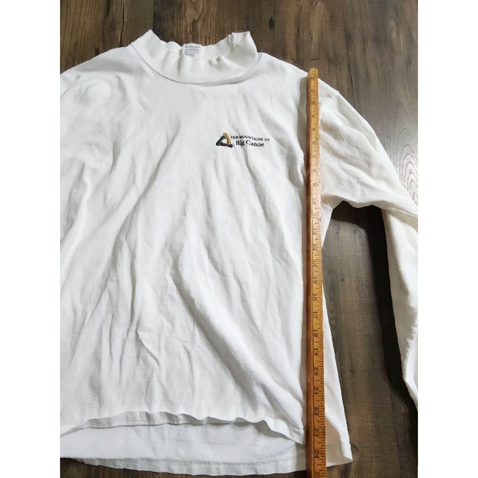 Vintage VINTAGE Cotton Exchange T-Shirt Mens L White Knit Turtleneck 80s 90s Funny Mountains Big Canoe Georgia T Shirt Brand Accents Logo Size US L / EU 52-54 / 3 - 2 Thumbnail