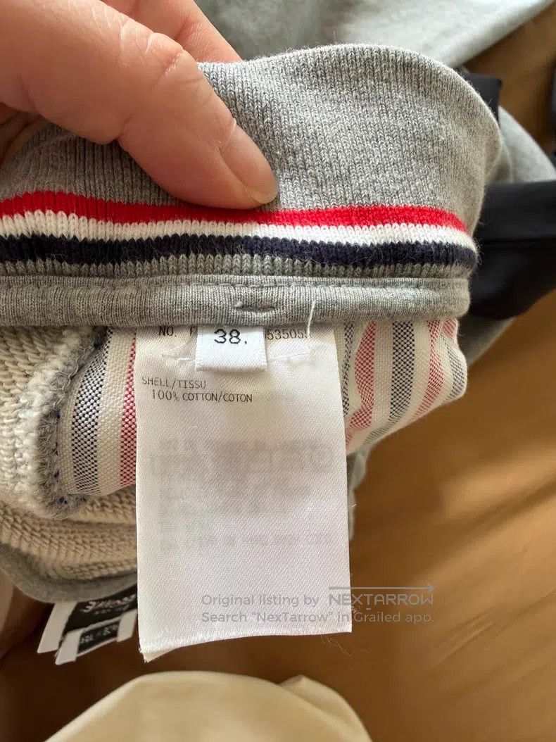 Thom Browne Thom Browne Sporty casual pants, gray four-stripe, pure co Size US 38 / EU 54 - 6 Thumbnail
