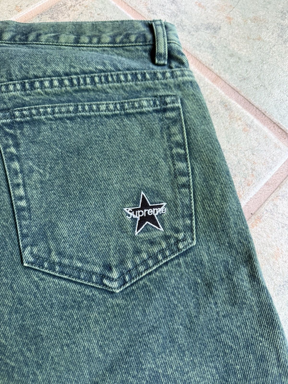 Supreme Supreme Regular Jean 'Overdyed Green' SS2023 Size US 30 / EU 46 - 3 Thumbnail