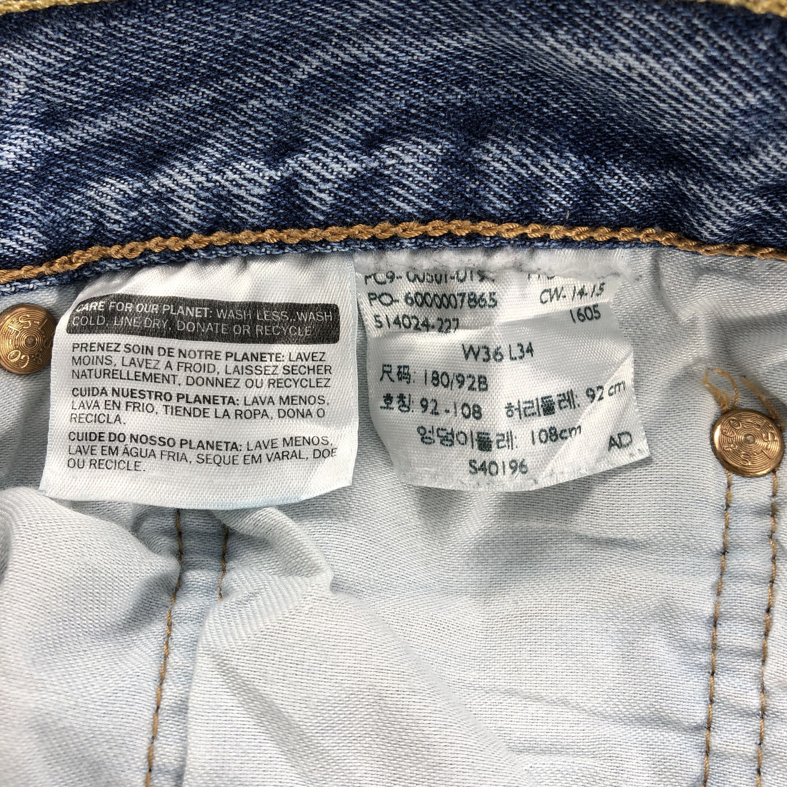 Levi's × Vintage Vintage Distress Levis 501 Jeans-JM1121 Size US 37 - 12 Thumbnail