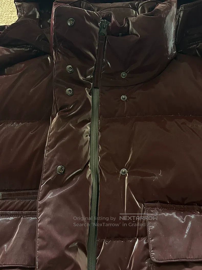 Helmut Lang Helmut Lang Puffer Jacket Maroon Glossy Size US S / EU 44-46 / 1 - 3 Thumbnail