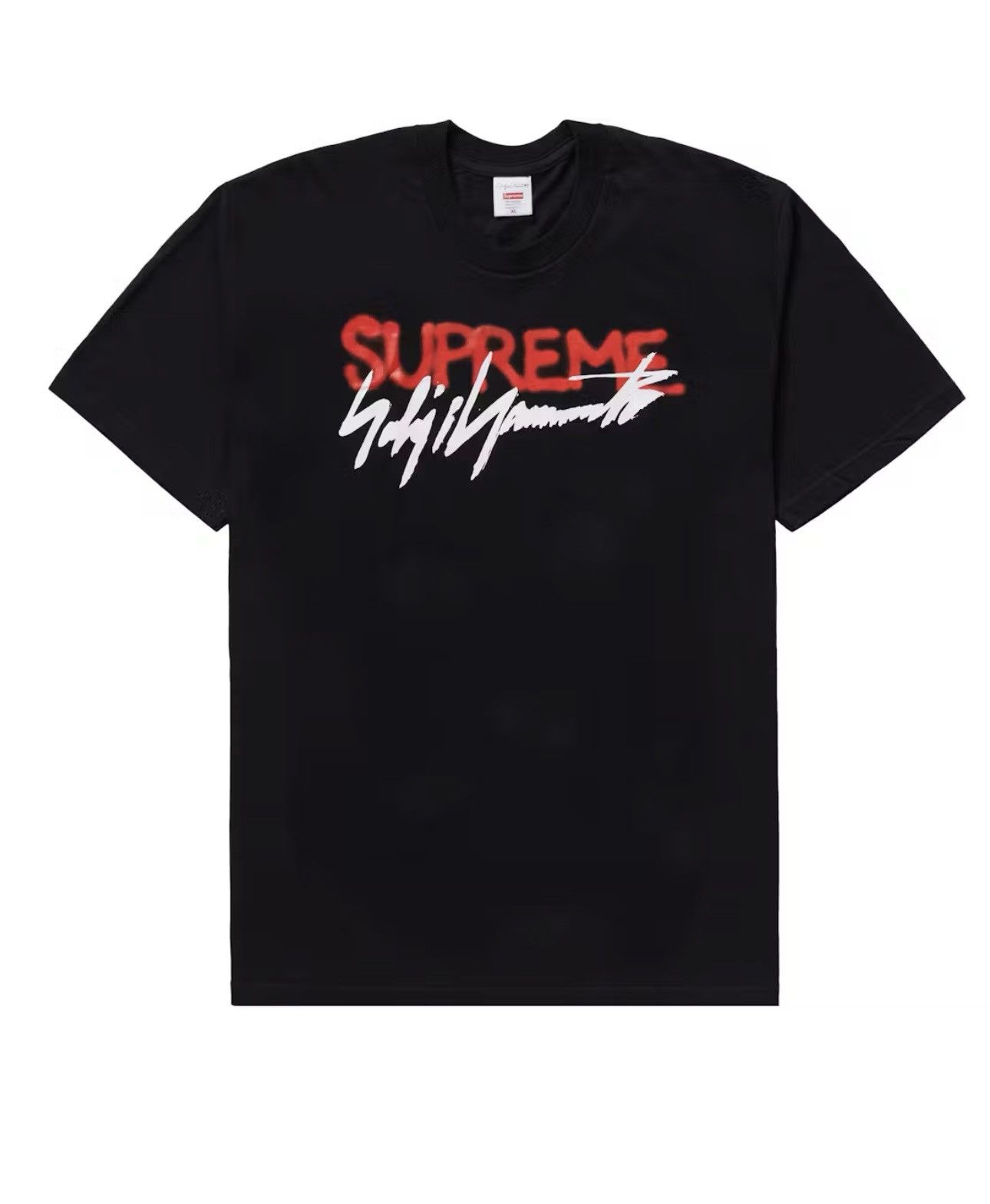Supreme × Yohji Yamamoto Supreme x Yohji Yamamoto Logo Tee Black Size US M / EU 48-50 / 2 - 3 Thumbnail
