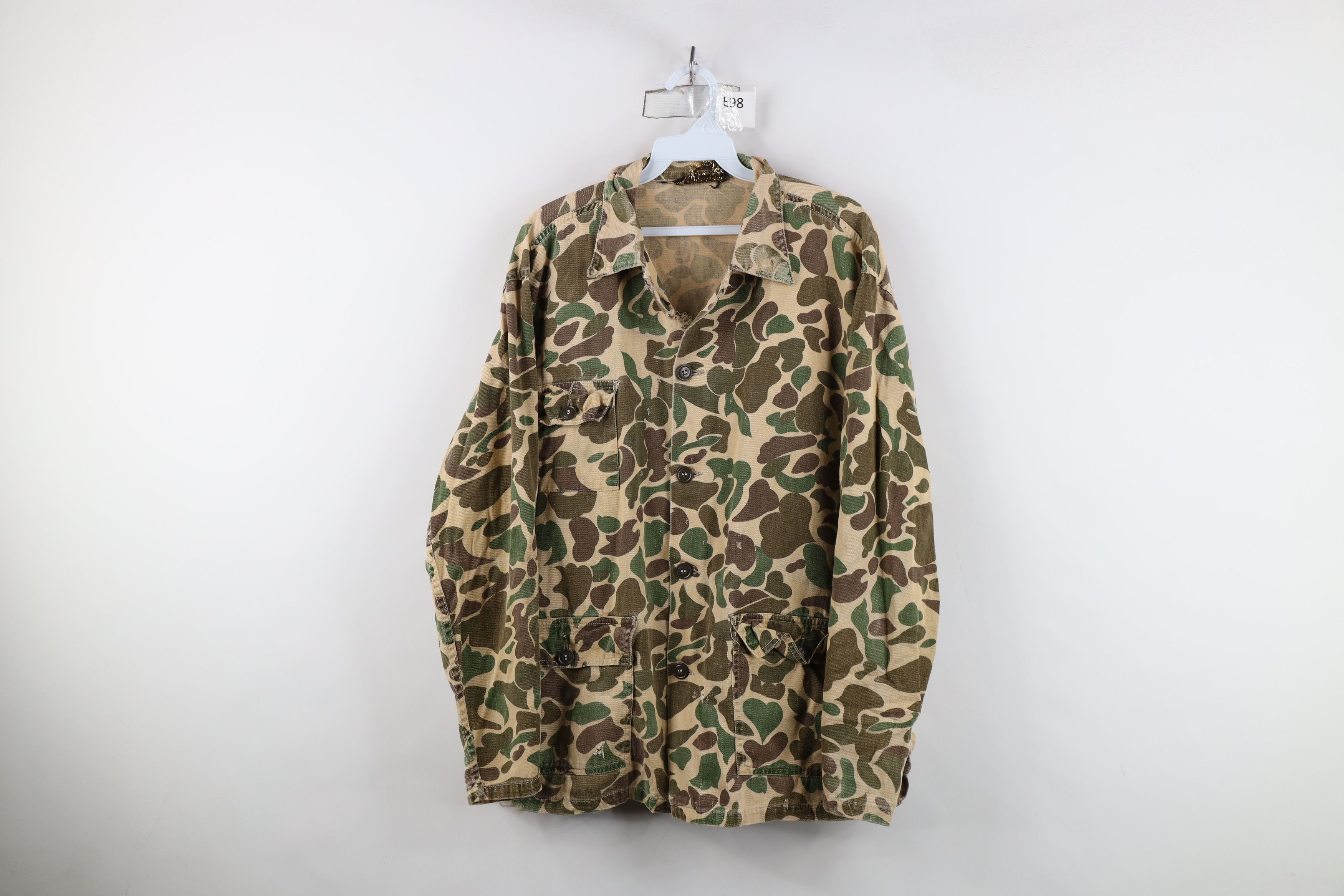 Vintage Vintage 70s Streetwear Frogskin Camouflage Field Jacket USA Size US XXL / EU 58 / 5 - 1 Thumbnail