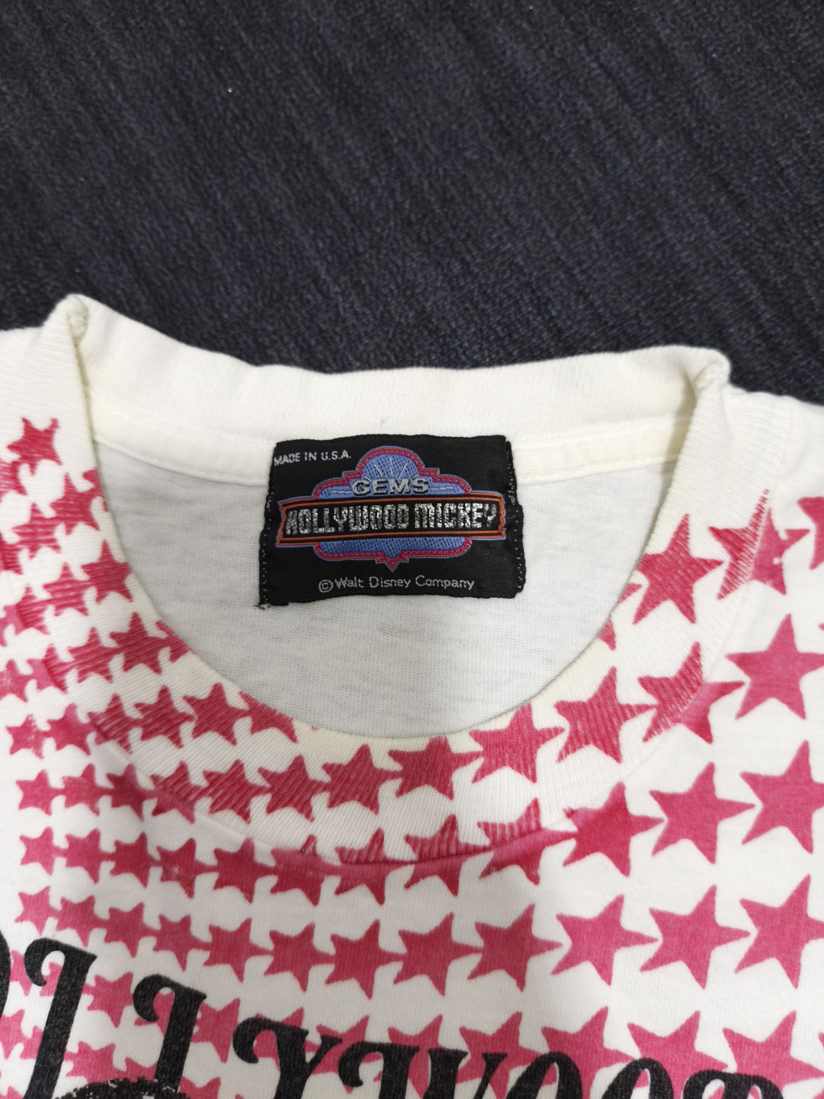 Disney Vintage 90s Disney “Hollywood Mickey” All Over Print T-Shirt Size US XL / EU 56 / 4 - 5 Thumbnail