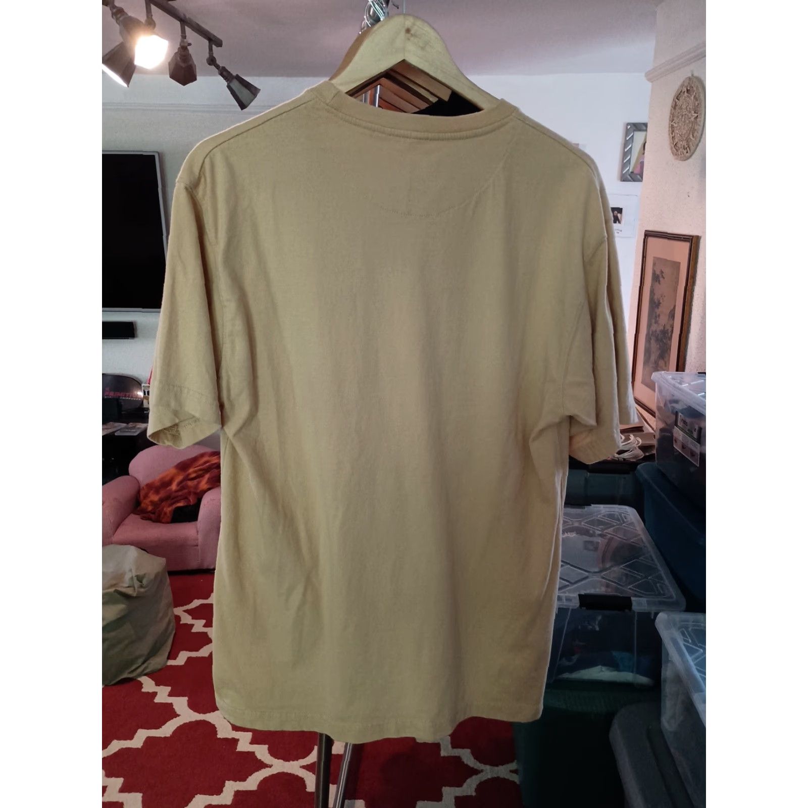 Vintage VINTAGE Newport Blue T-shirt XL Men Yellow All Wood Is Good Wood Panel American Cars Shirt Size US XL / EU 56 / 4 - 4 Thumbnail
