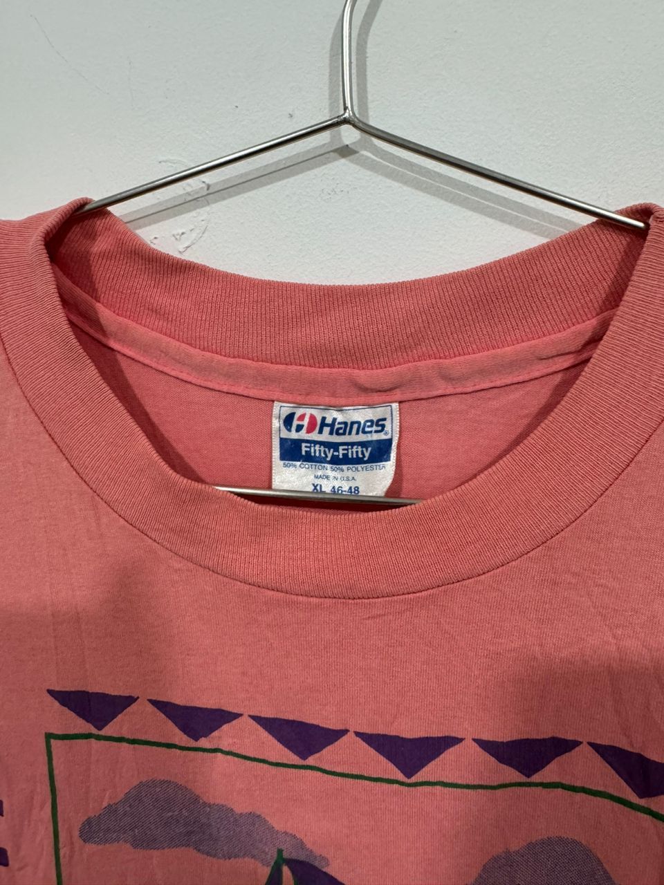 Hanes × Vintage Vintage 90s Rhode Island Tee Size US L / EU 52-54 / 3 - 3 Thumbnail