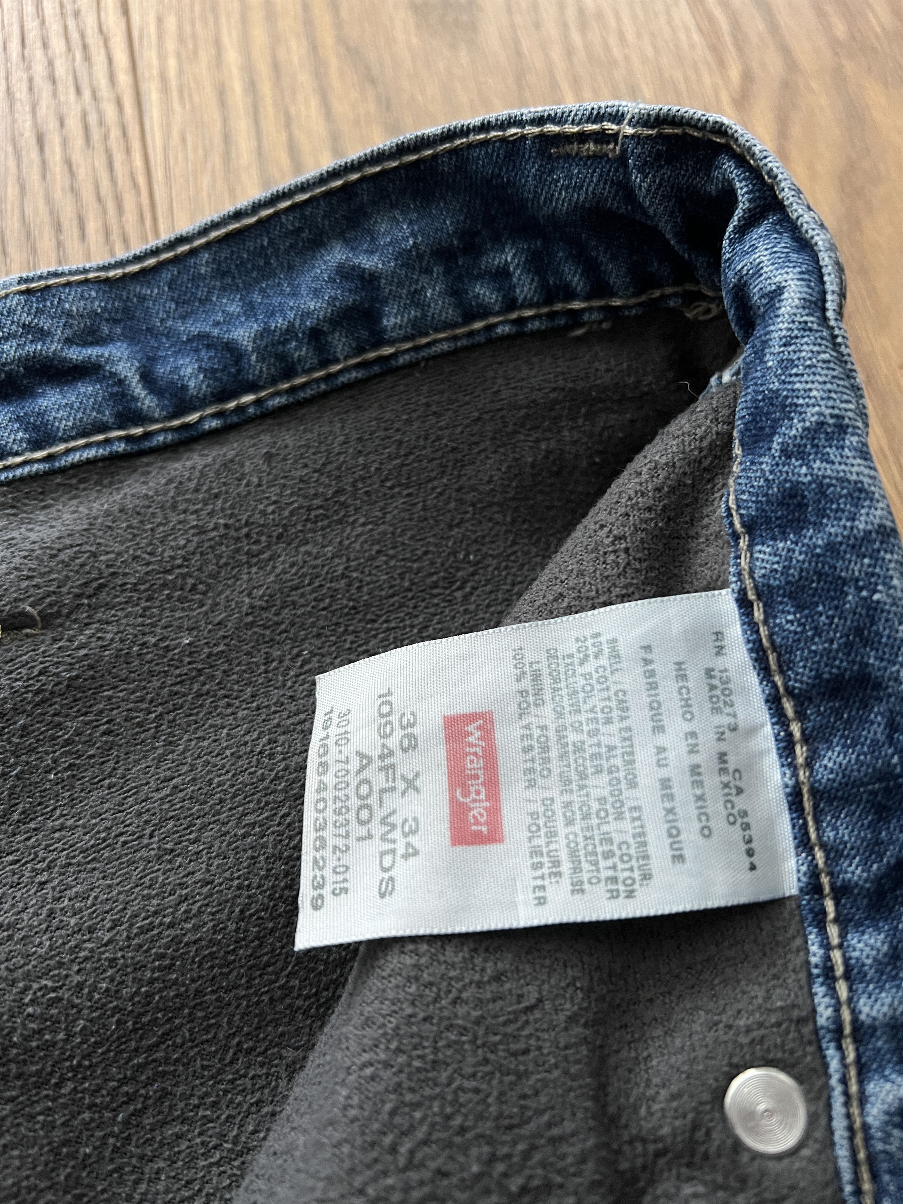 Wrangler Crazy! Wrangler vintage 90s carpenter fleece denim workpants Size US 36 / EU 52 - 12 Thumbnail