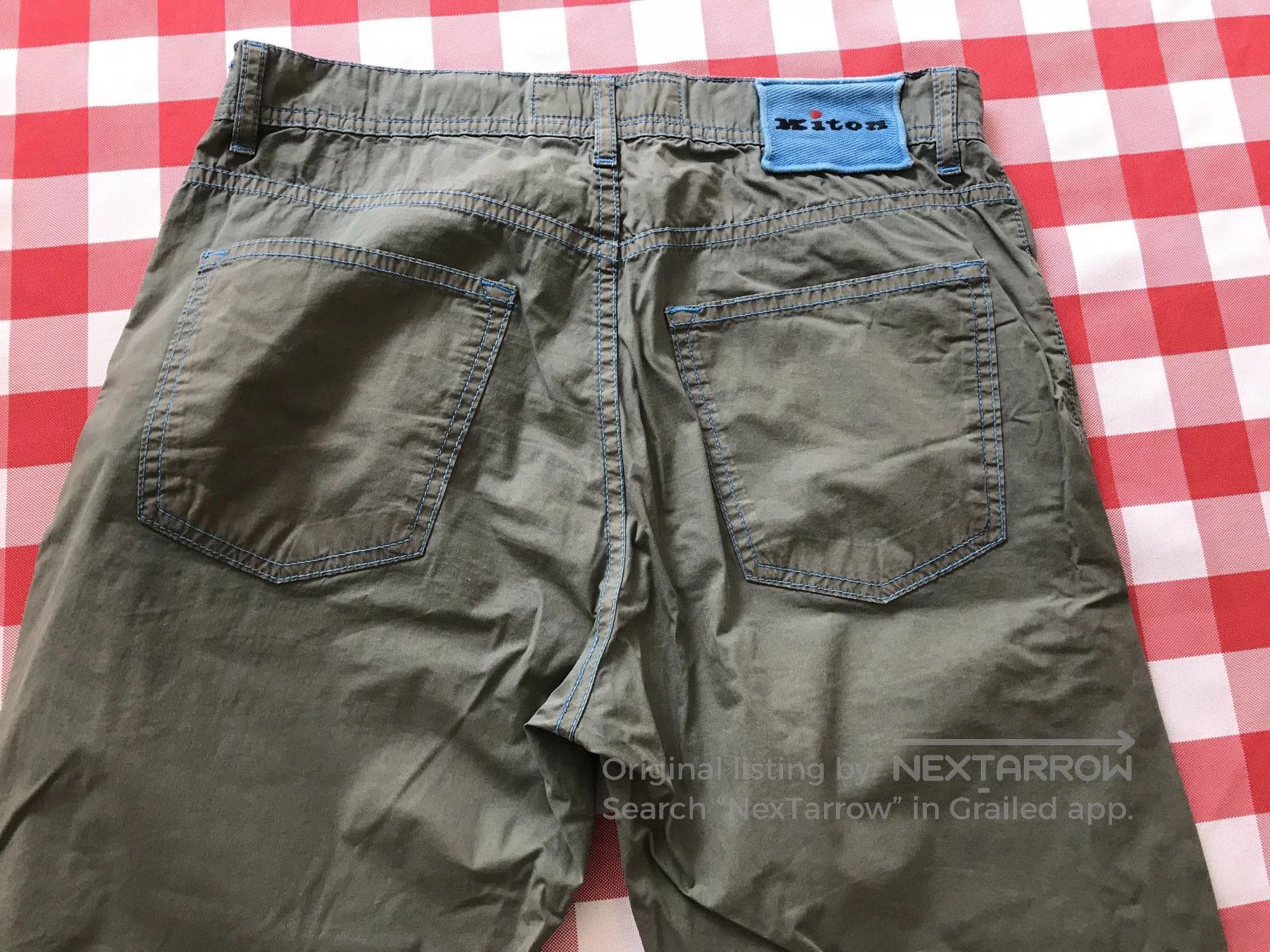 Kiton Kiton Casual Pants in Light Green Color. Size US 32 / EU 48 - 8 Thumbnail
