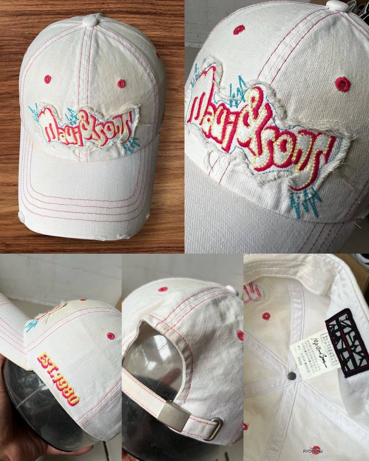 Maui and Sons Maui & Sons Embroidered Distressed Cap Size ONE SIZE - 2 Thumbnail