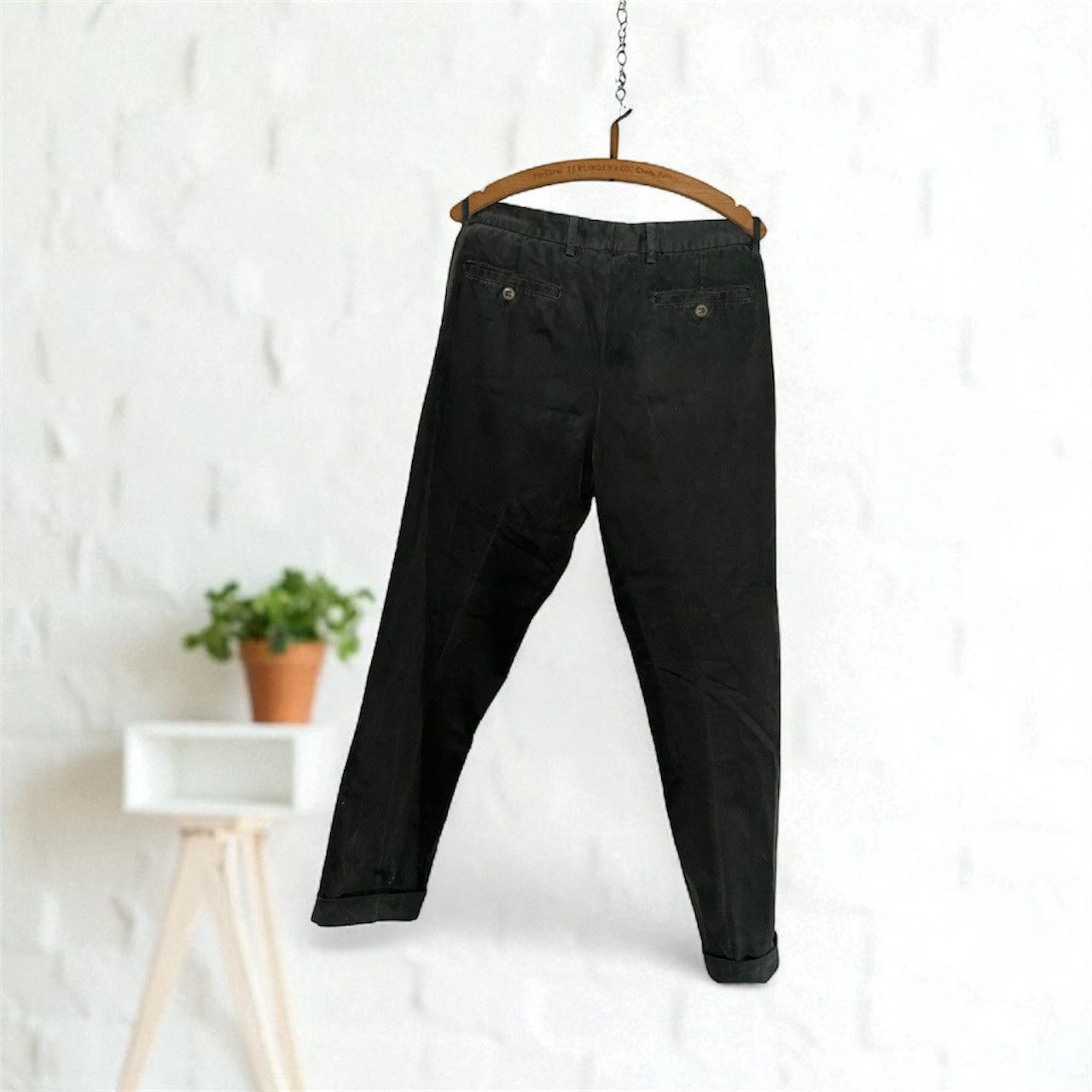 Other Alexander Black Chino Pants Minimalist Smart Casual Size US 32 / EU 48 - 2 Thumbnail