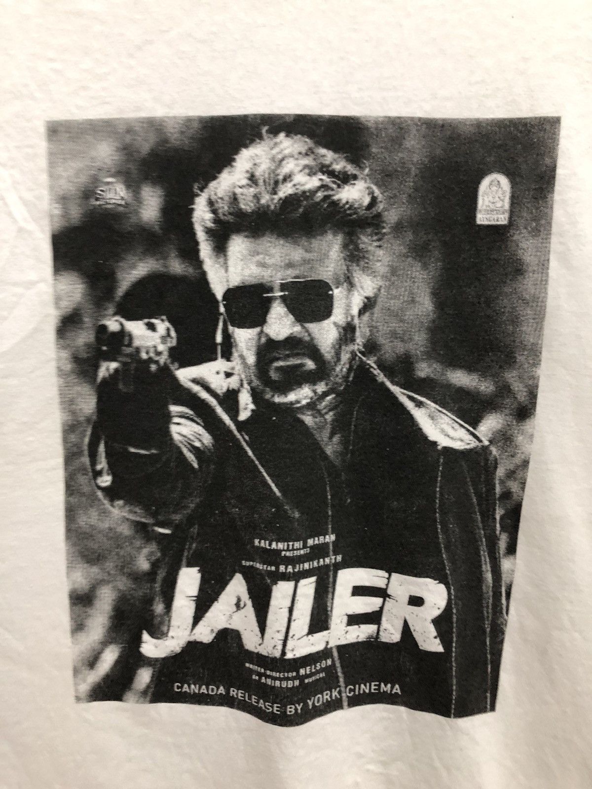 Gildan RARE 🔥 JAILER SUPER⭐️ RAJINIKANTH MOVIE PROMO BY YORK CINEMA Size US M / EU 48-50 / 2 - 6 Thumbnail