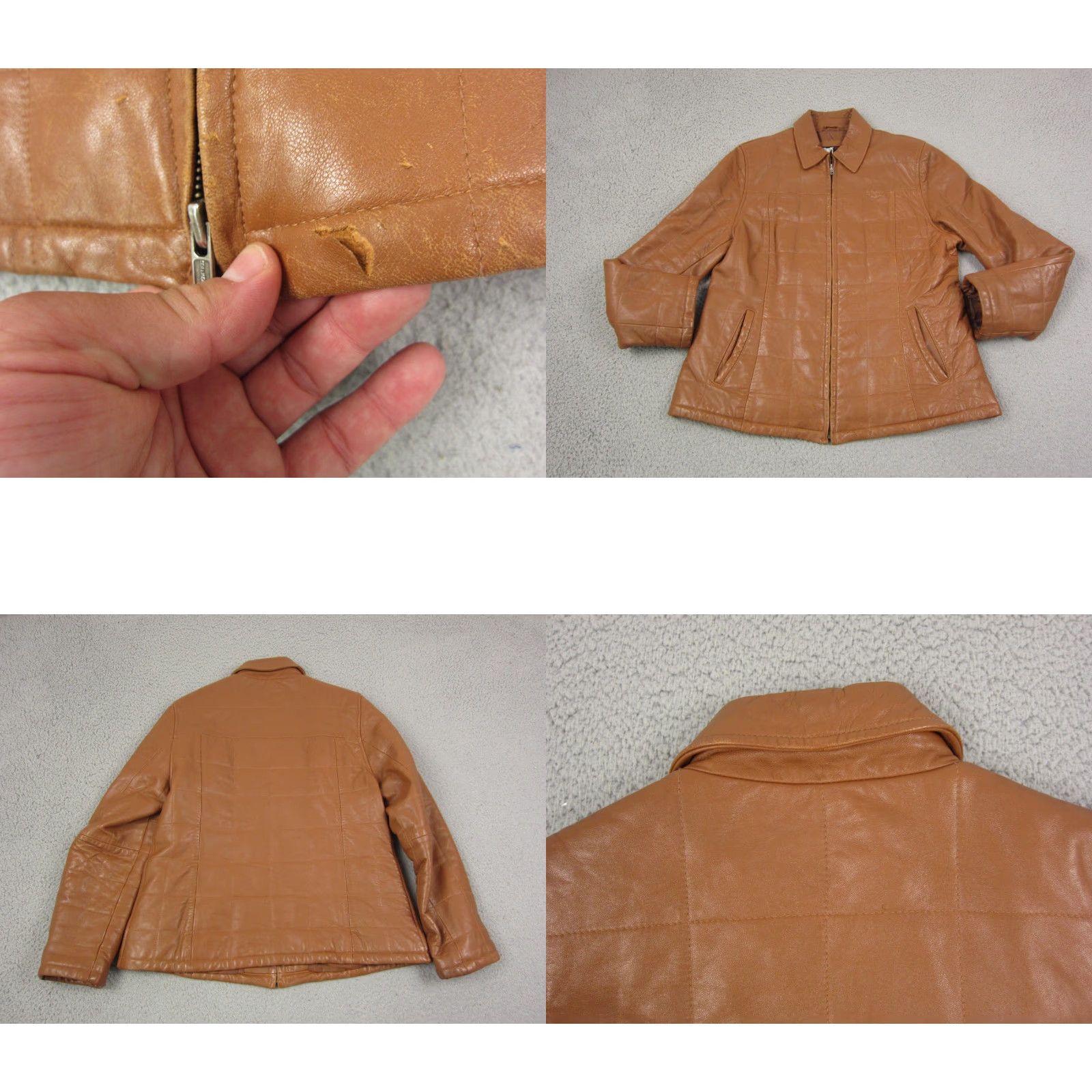 Vintage Vintage Ecuador Jacket Mens M Brown Full Zip Leather 80s 90s Outdoor Pockets Casual Workwear Size US M / EU 48-50 / 2 - 9 Thumbnail