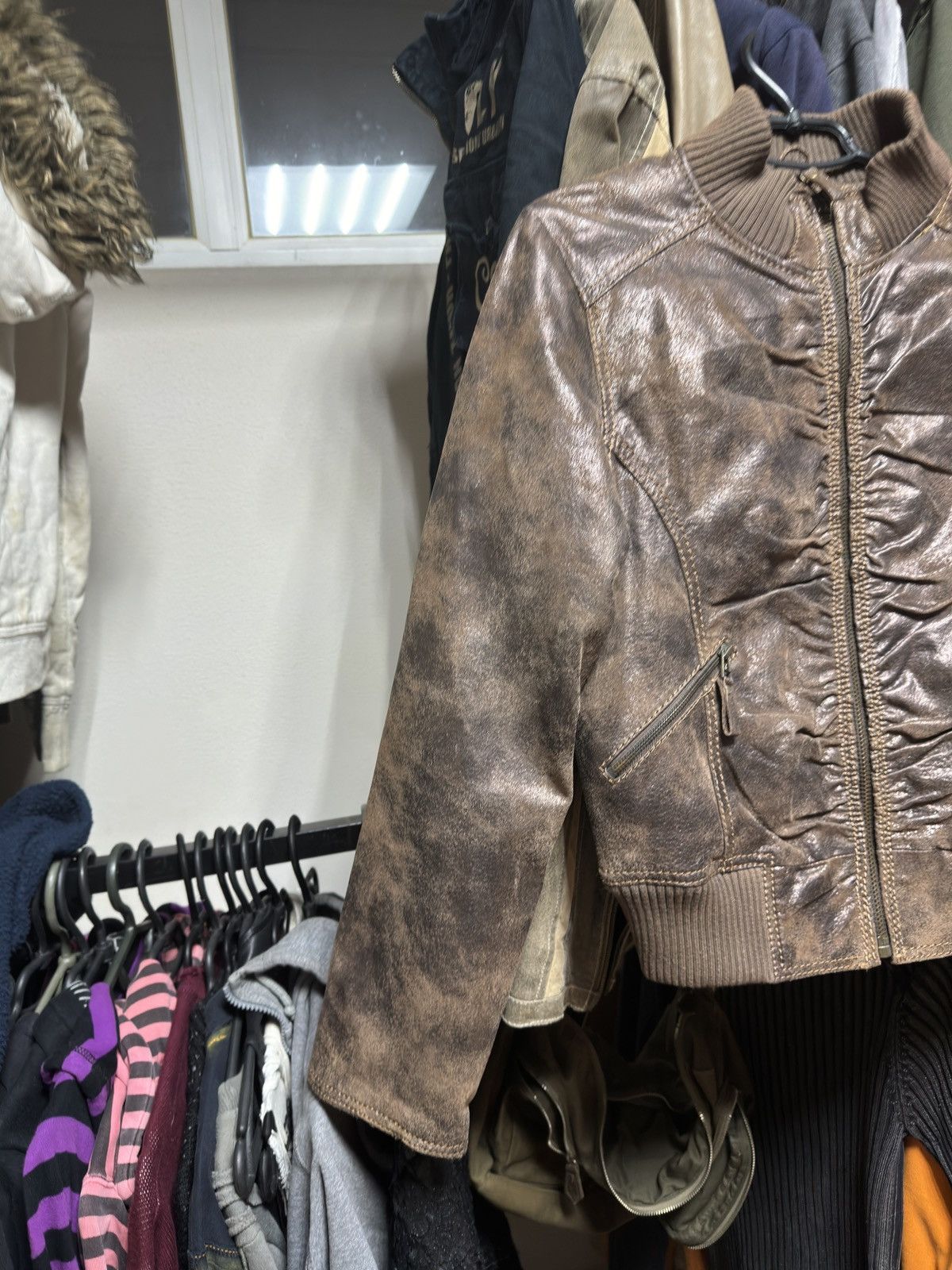 If Six Was Nine × Japanese Brand × Le Grande Bleu (L.G.B.) Vintage Japanese Ifsixwasnine Style Leather Bomber Jacket Size US S / EU 44-46 / 1 - 9 Thumbnail