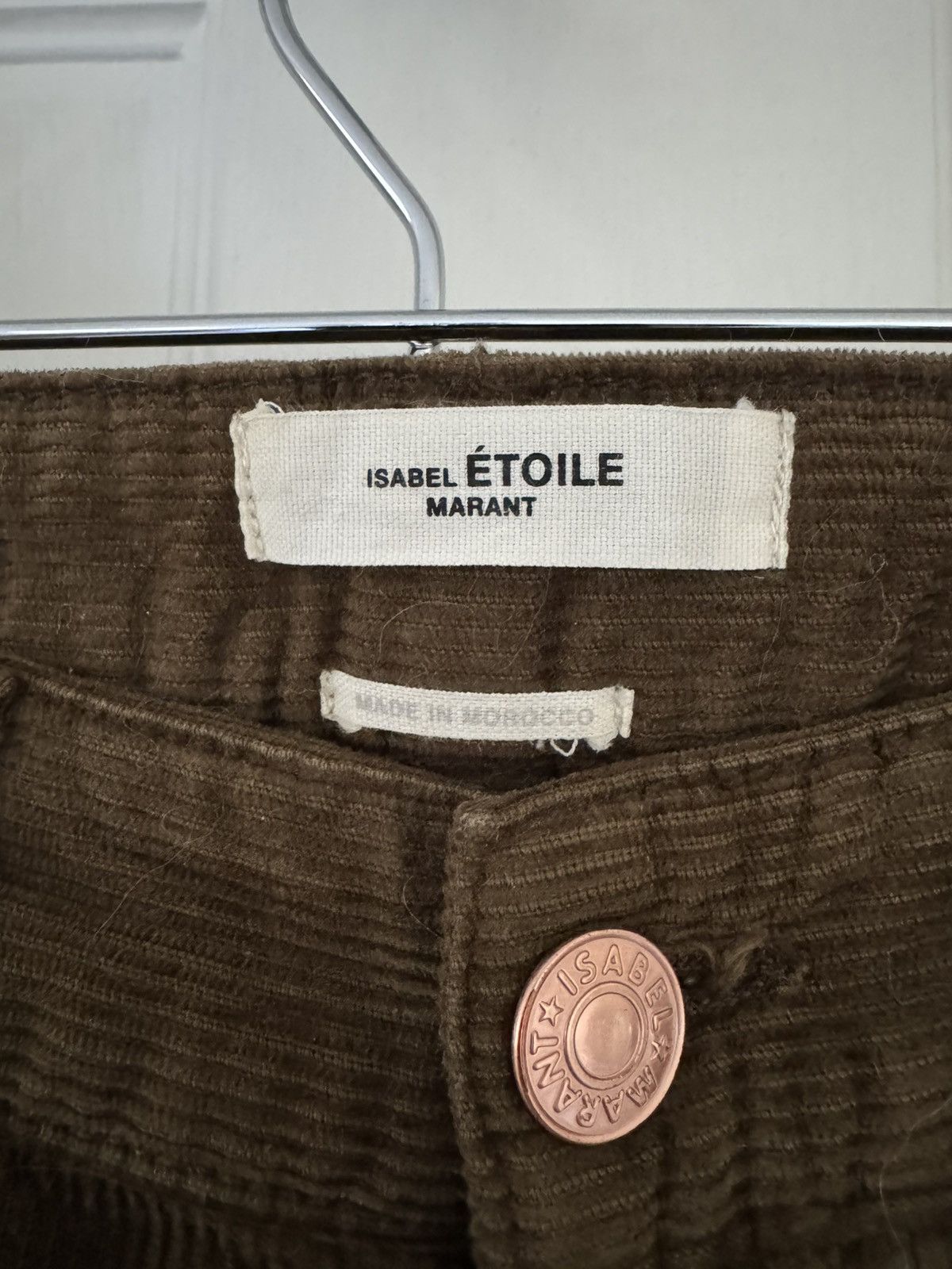 Isabel Marant Etoile Brown Corduroy pants Size 26" / US 2 / IT 38 - 3 Thumbnail