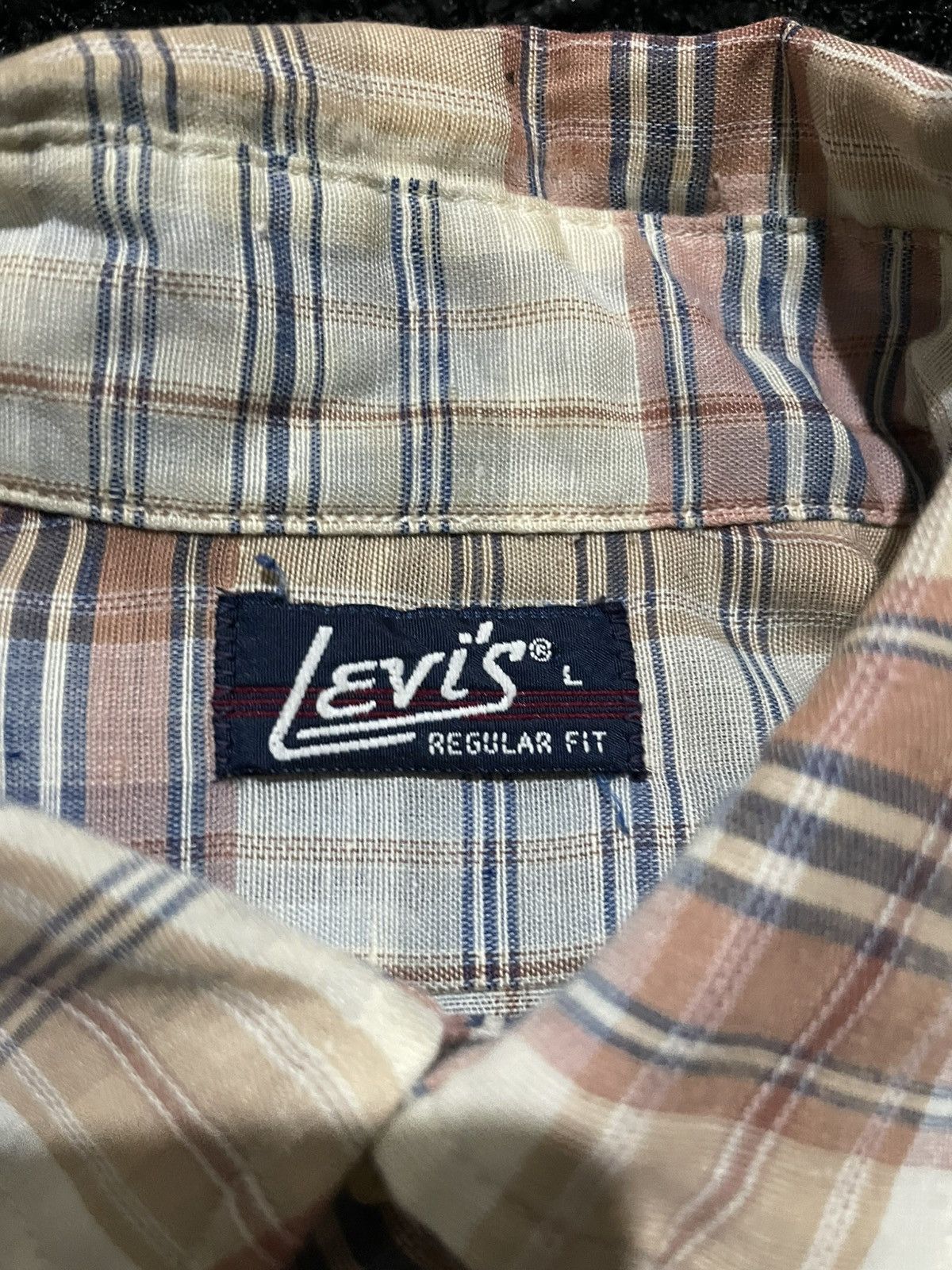 Levi's Vintage Clothing VINTAGE LEVI’S 80’S REGULAR FIT TARTAN WORKSHIRT FLANNEL Size US L / EU 52-54 / 3 - 7 Thumbnail