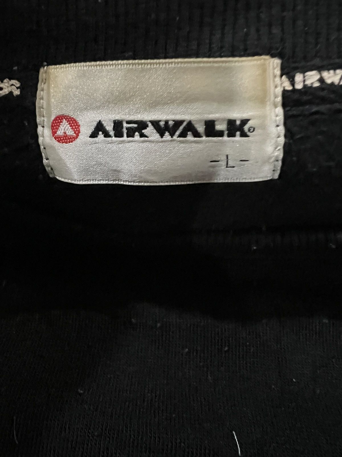 Airwalk × Hook-Ups Y2K Airwalk Skateboard Logo Checked Sleeve Crewneck Sweater Size US L / EU 52-54 / 3 - 5 Thumbnail