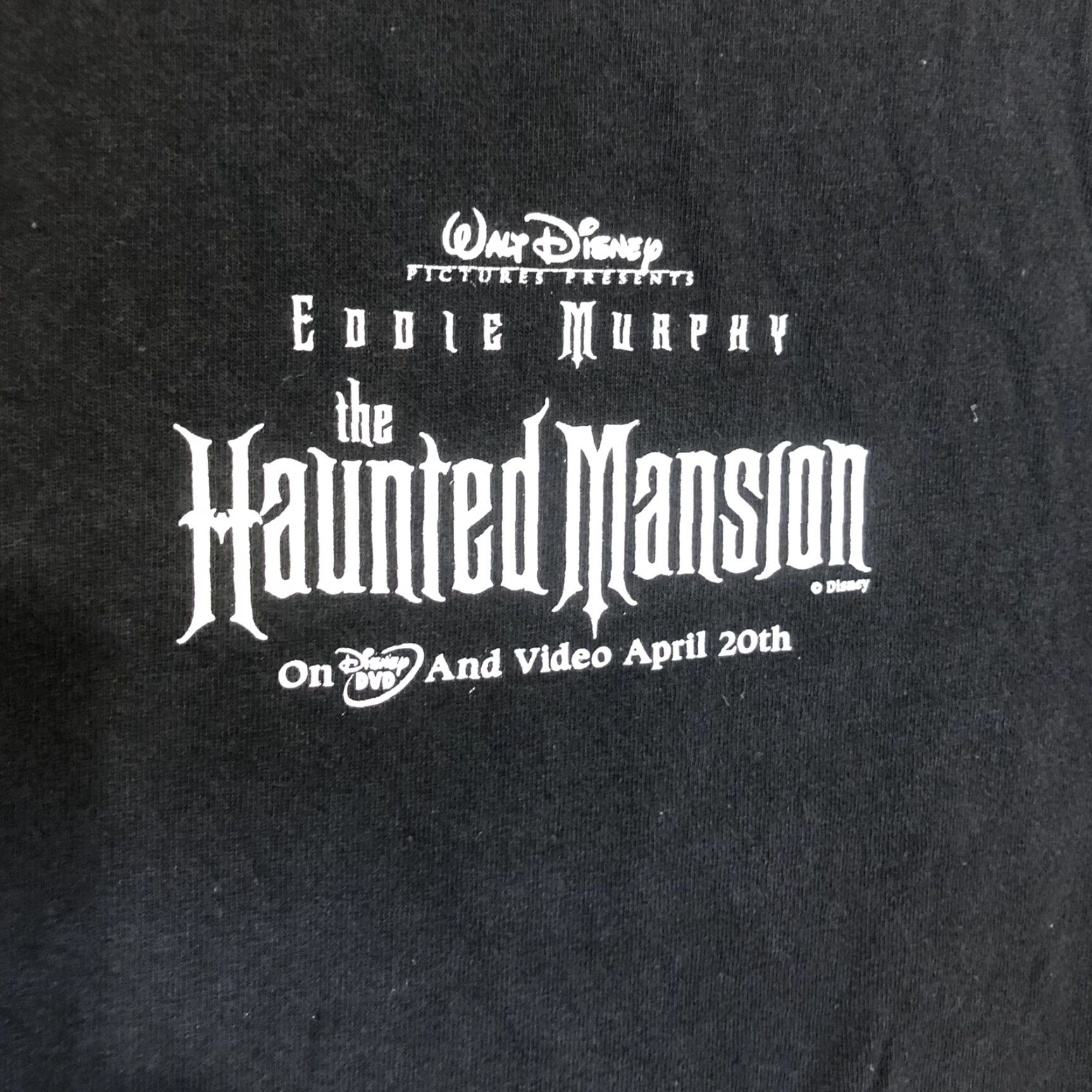 Disney VINTAGE The Haunted Mansion Promo T-Shirt Disney Shirt Men Large Black Eddie Murphy Graphic Tee 2000s Size US L / EU 52-54 / 3 - 2 Thumbnail