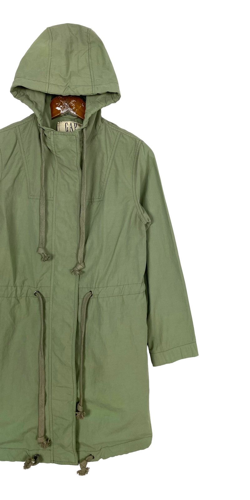 Gap Rare‼️ Gap Chino Khaki Hoodie Parka Size S / US 4 / IT 40 - 2 Thumbnail