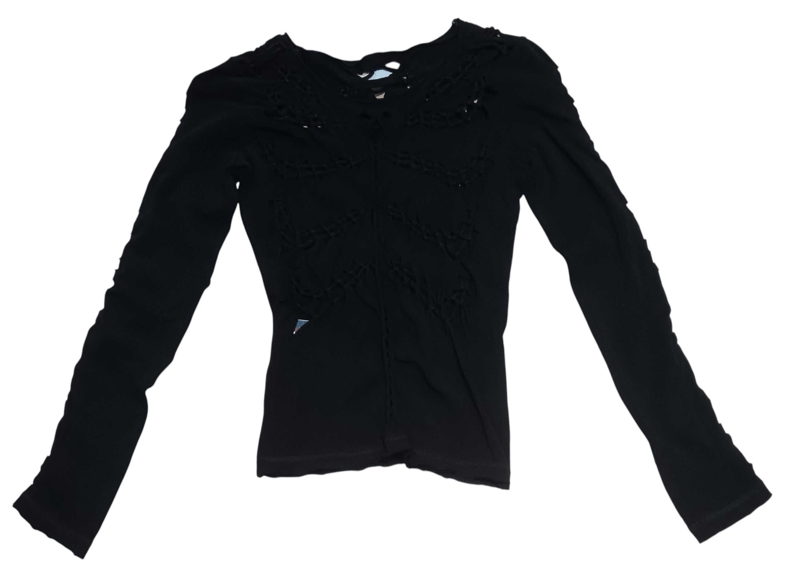 Jean Paul Gaultier JEAN PAUL GAULTIER PERFORATED BRAIDED PUNK SHIRT Size S / US 4 / IT 40 - 1 Thumbnail