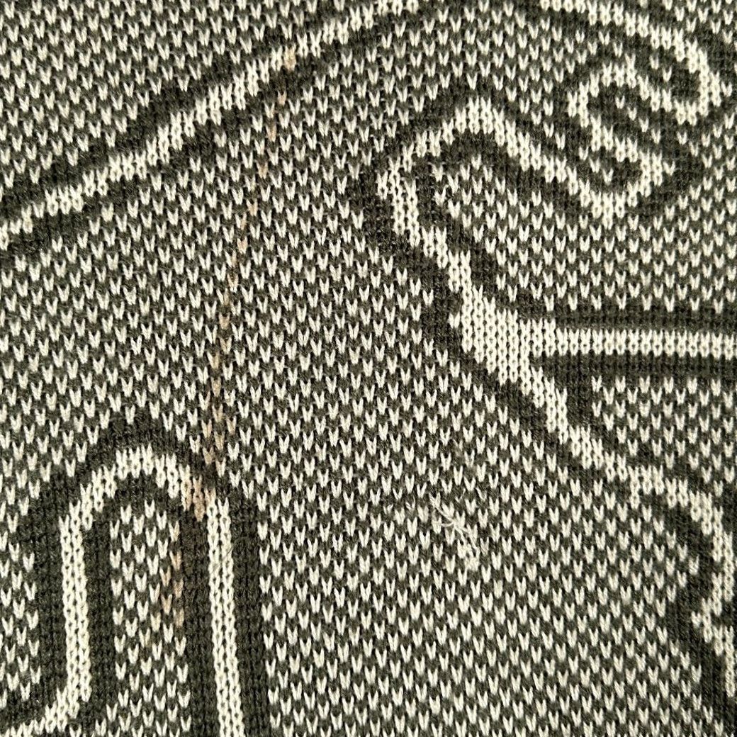 Vintage VINTAGE Boulevard Gray Geometric Knit Polo Cardigan Shirt Adult LARGE TALL USA Made 80s Geometric Abstract Pattern Mens Pullover Knit Sweater Size US L / EU 52-54 / 3 - 7 Thumbnail