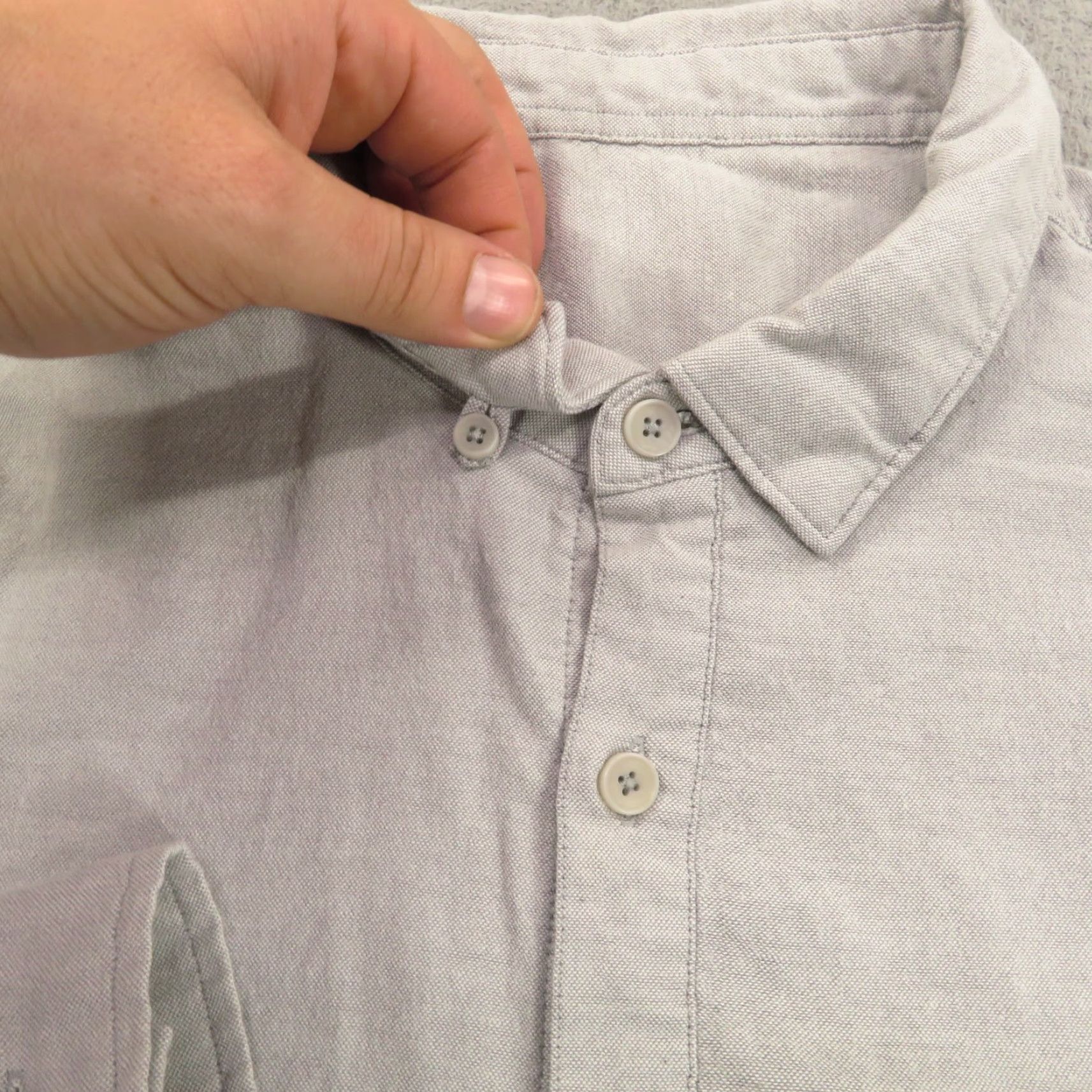 Lululemon Lululemon Shirt Men Medium Commission Oxford Button Down Light Grey Office Work Shirt Size US M / EU 48-50 / 2 - 4 Thumbnail