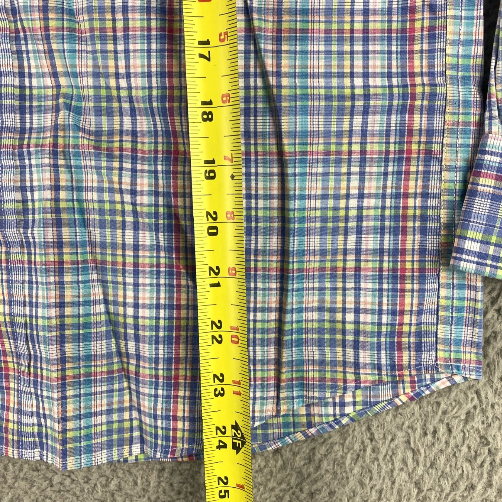 Polo Ralph Lauren Polo Ralph Lauren Dress Shirt Plaid Long Sleeve Teens 14R Multicolor Logo Button-Up Size 36R - 6 Thumbnail
