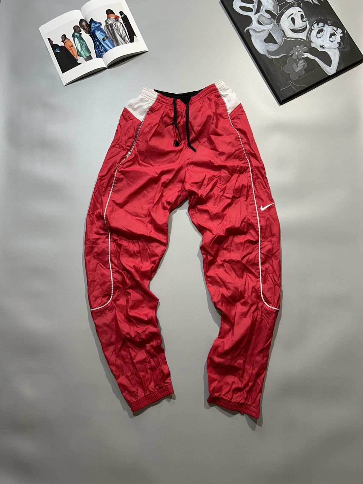 Nike Nike neilon pants vintage women Size 26" / US 2 / IT 38 - 2 Thumbnail