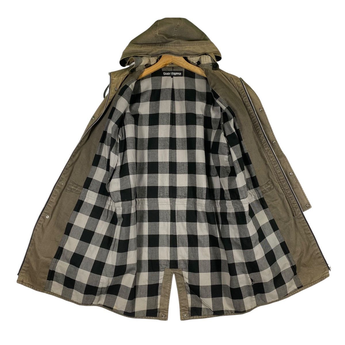 Japanese Brand Vintage Candy Stripper Long Button/Zipper Jacket M Size Size US M / EU 48-50 / 2 - 6 Thumbnail