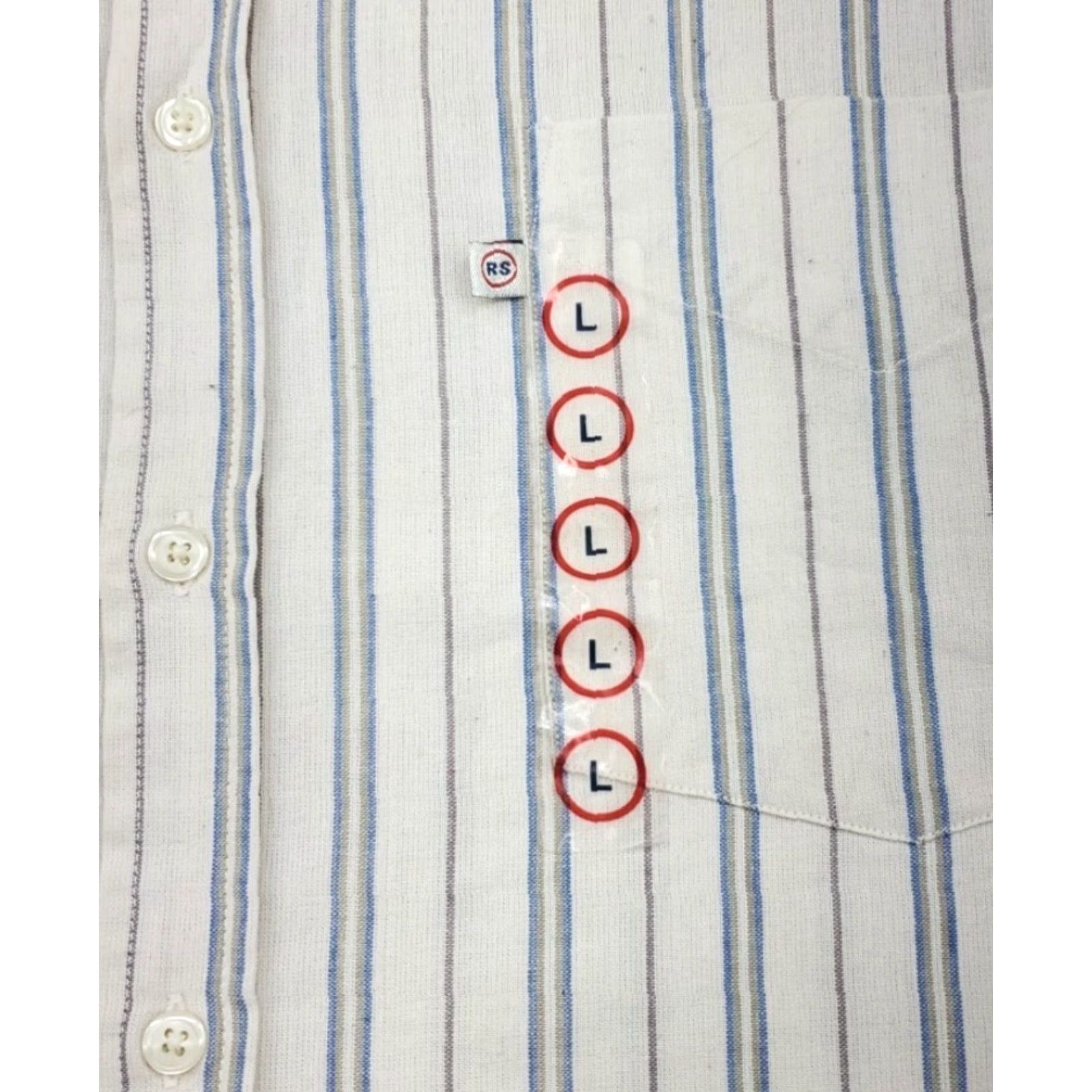 Vintage Robert Stock Button-Up Shirt Mens L Stripes Short Sleeve Pocket 100% Cotton Dad vintage: No Size US L / EU 52-54 / 3 - 5 Thumbnail
