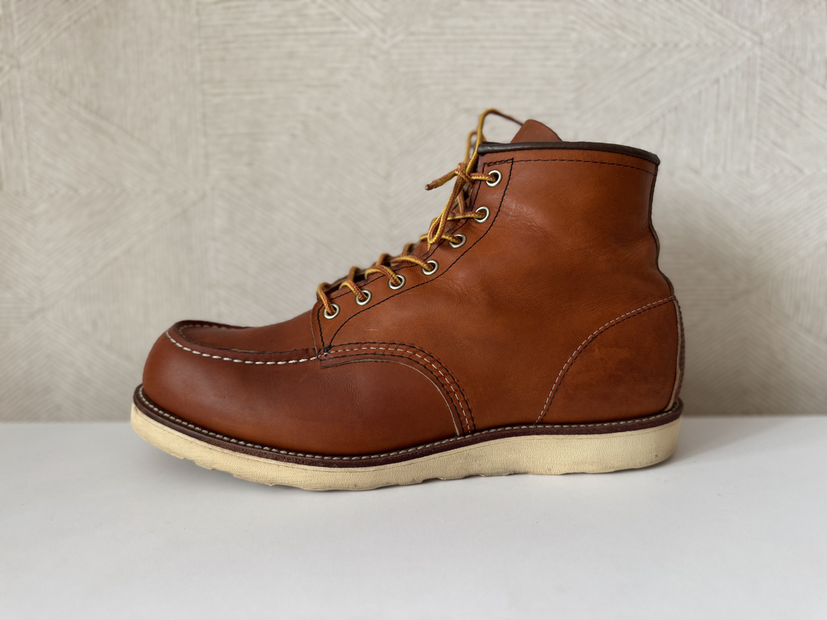 Made In USA x Red Wing Boots Moc Toe Leather Shoes Red Wing 45 in Brown, Men's (Size 12)