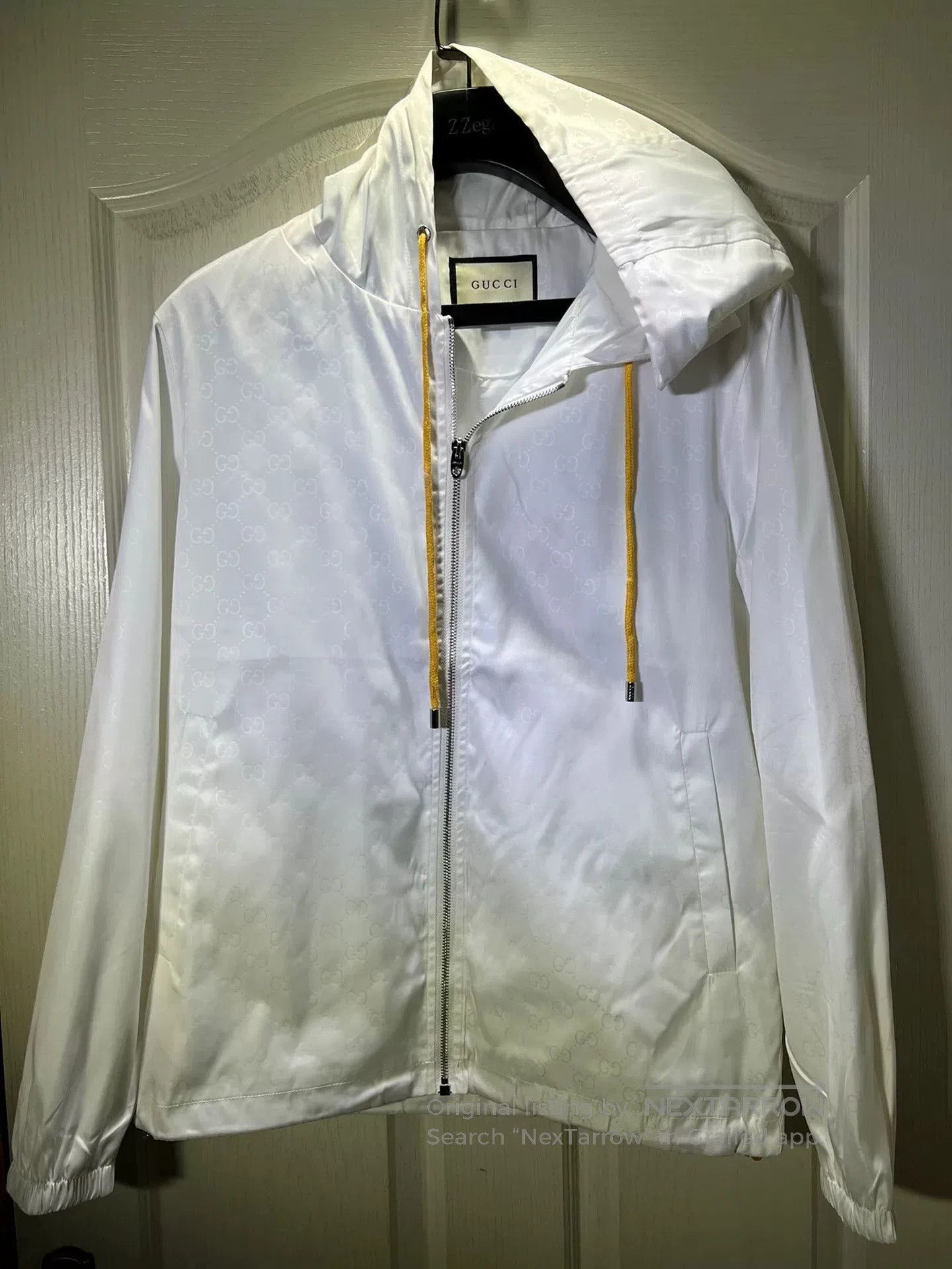 Gucci Gucci Men's White Windproof Jacket. Size US L / EU 52-54 / 3 - 1 Thumbnail