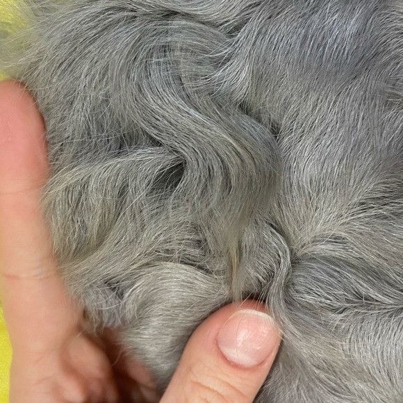 Vintage 440. VINTAGE 1970s Gray Genuine Sheepskin Fur Jacket Small Size S / US 4 / IT 40 - 13 Thumbnail