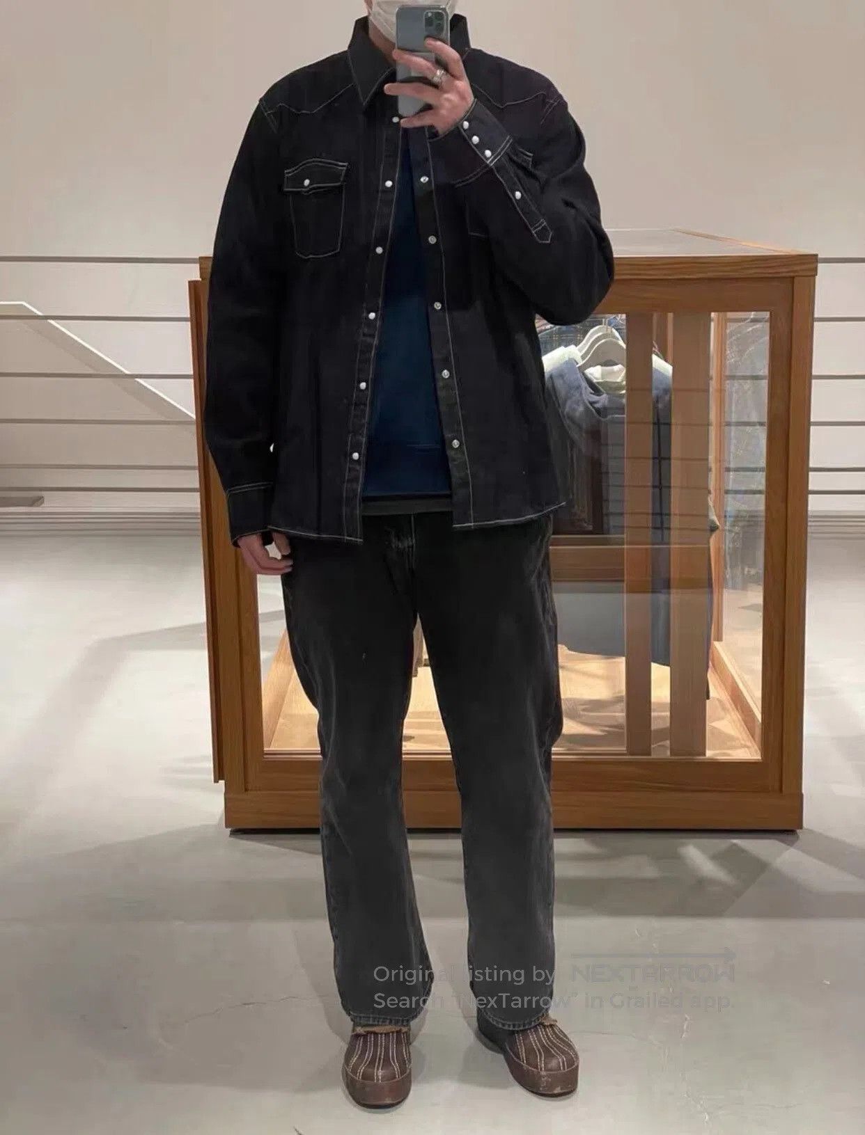 Visvim visvim social sculpture shirt mud overdyed denim. Size US M / EU 48-50 / 2 - 3 Thumbnail
