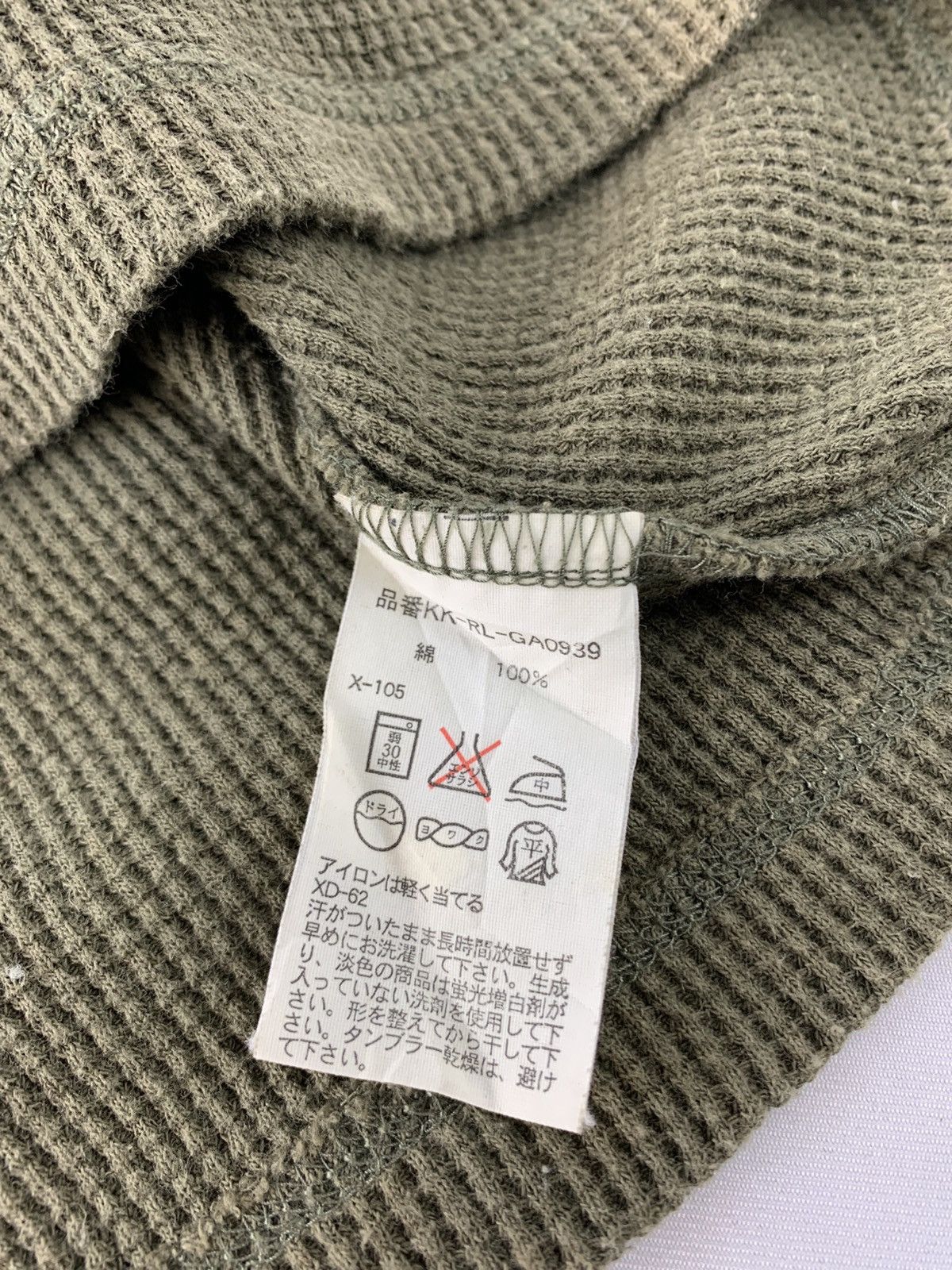 Polo Ralph Lauren Polo by Ralph Lauren Waffle Plain Longsleeve Tee Tshirt Size L / US 10 / IT 46 - 7 Thumbnail