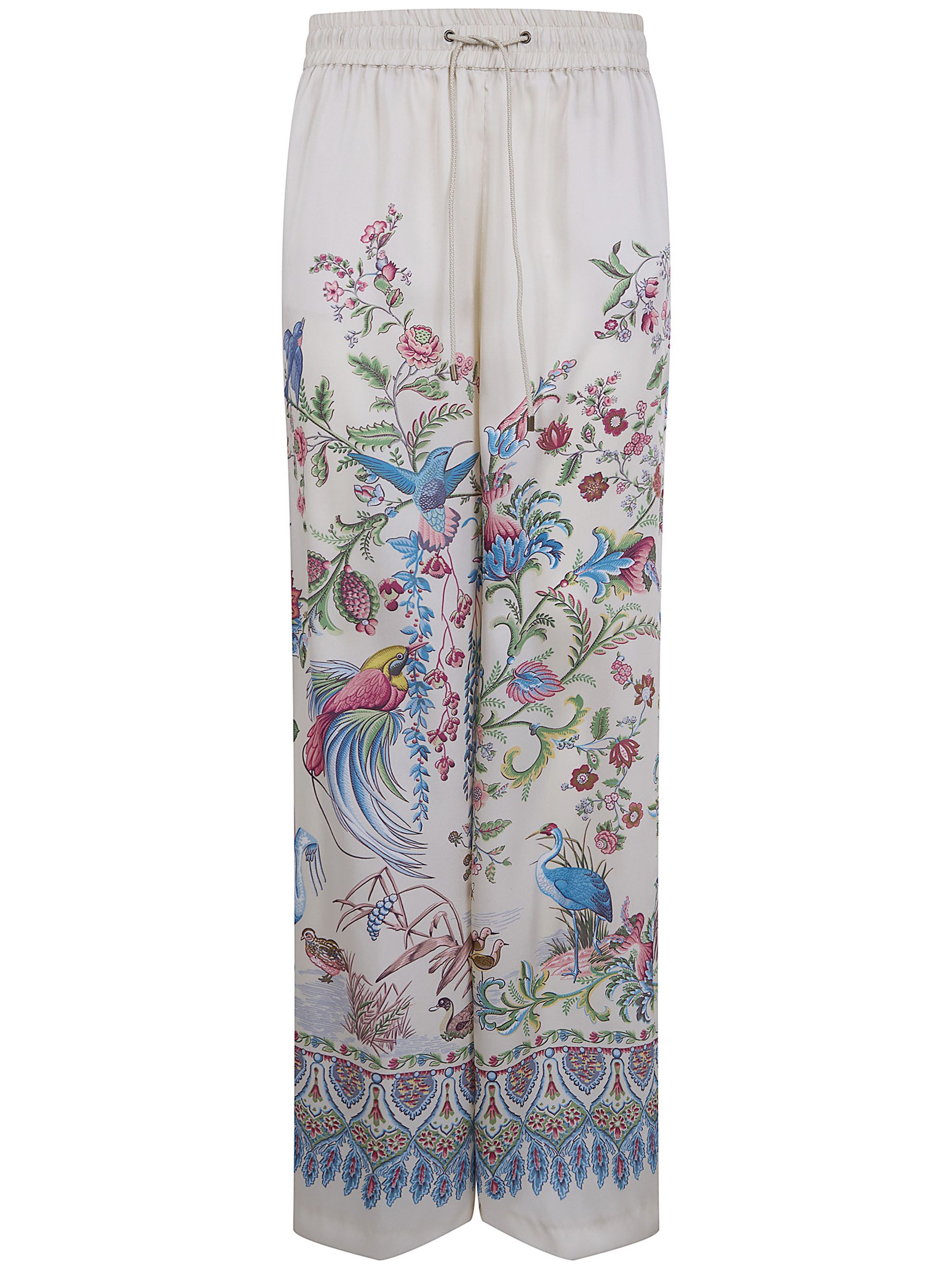 WIDE LEG PRINTED TROUSERS