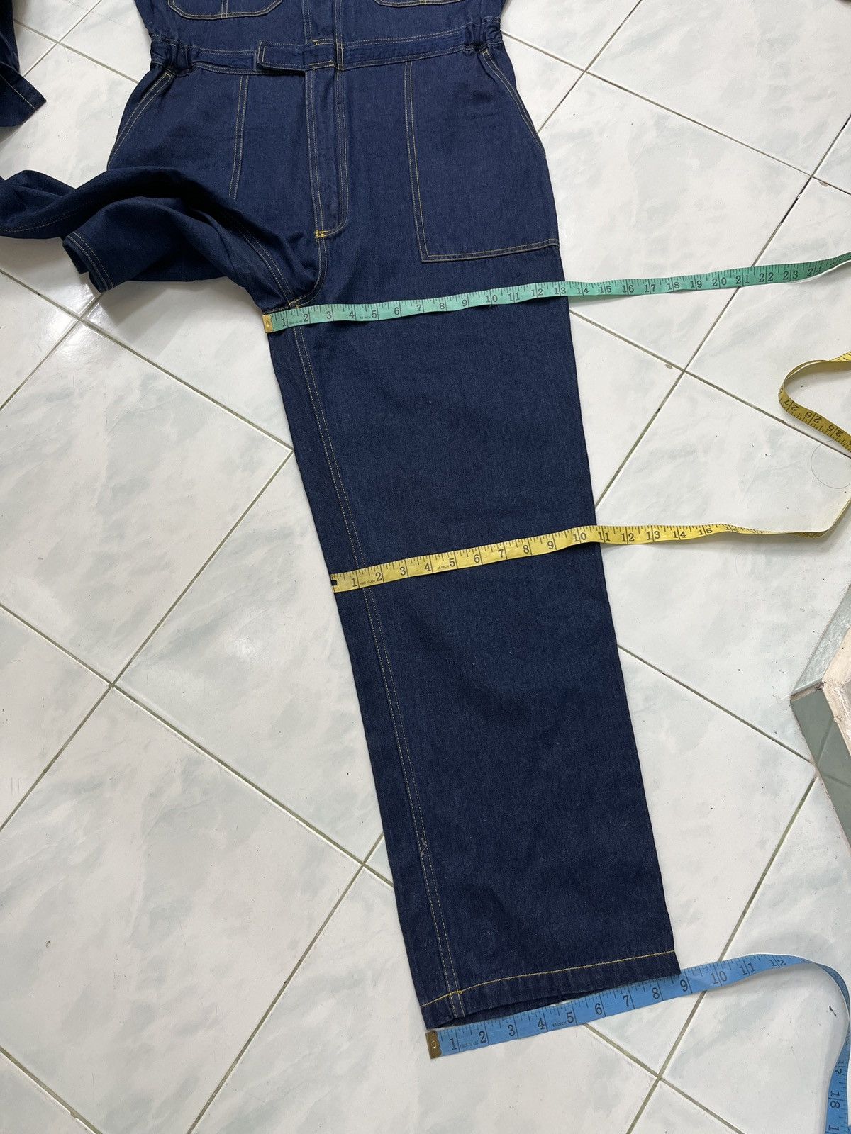 Japanese Brand 🔥🔥🔥ARCHIVE EVENRIVER JAPANESE DENIM OVERALL Size US 34 / EU 50 - 15 Thumbnail