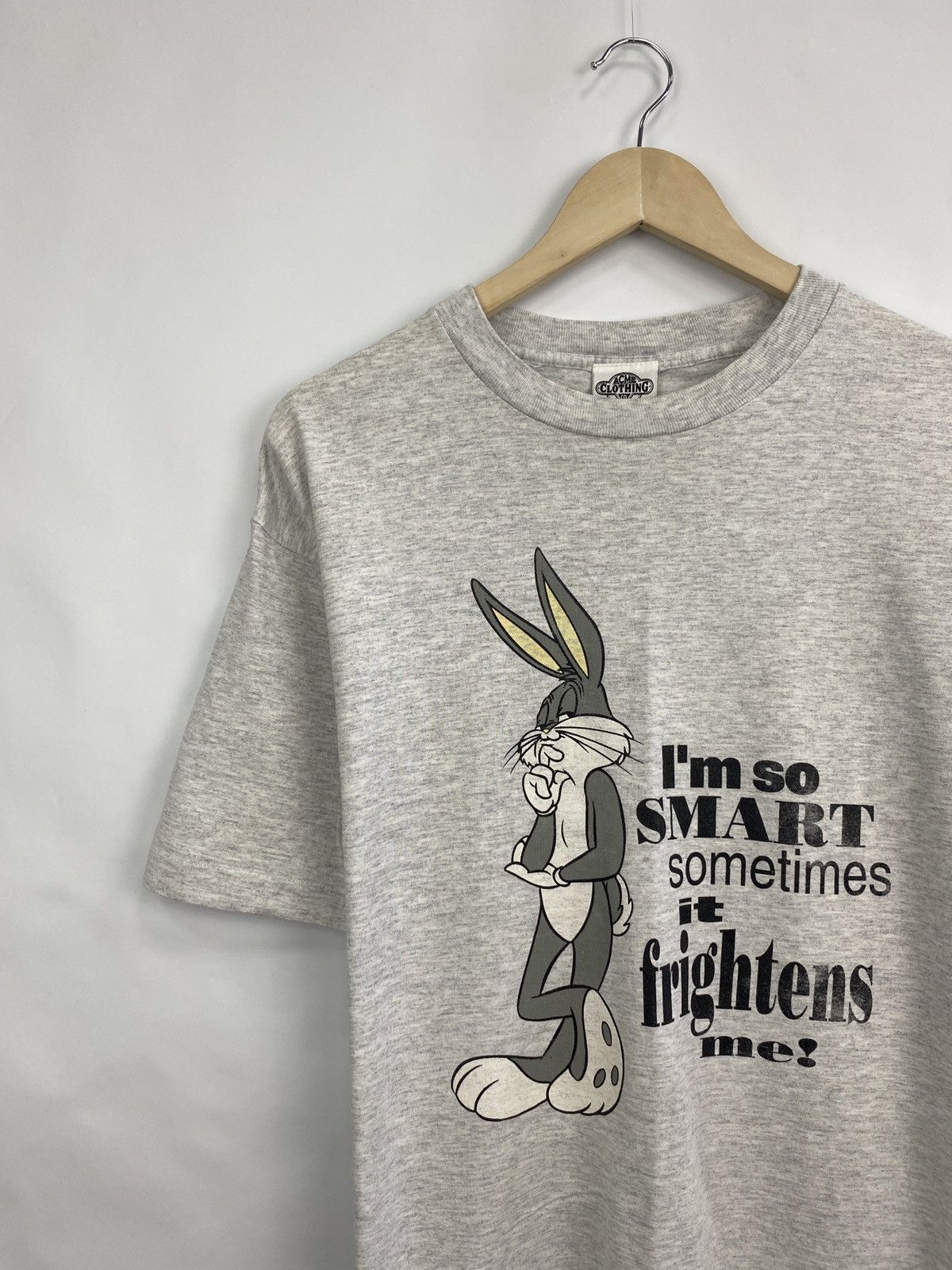 Acme Clothing 🇺🇸 Vintage 1991 Looney Tunes Bugs Bunny T-Shirt Rare Retro Size US XL / EU 56 / 4 - 2 Thumbnail