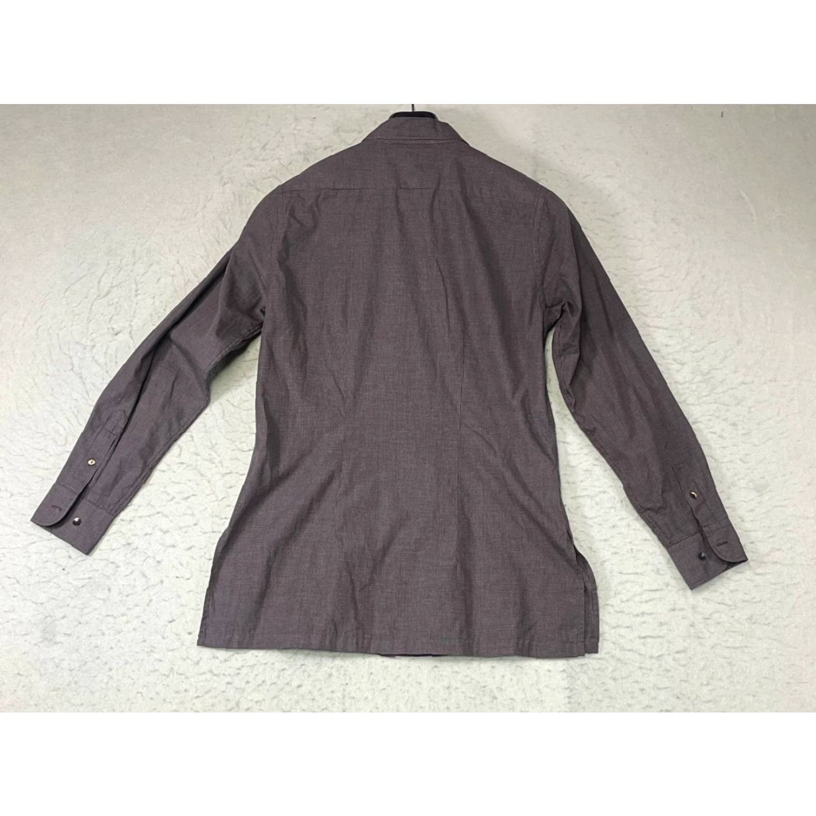 Faconnable Facconnable Mens Plaid Long Sleeve Button-Down Casual Shirt France Small Brown Cotton Button-Up N/A Size US S / EU 44-46 / 1 - 2 Thumbnail