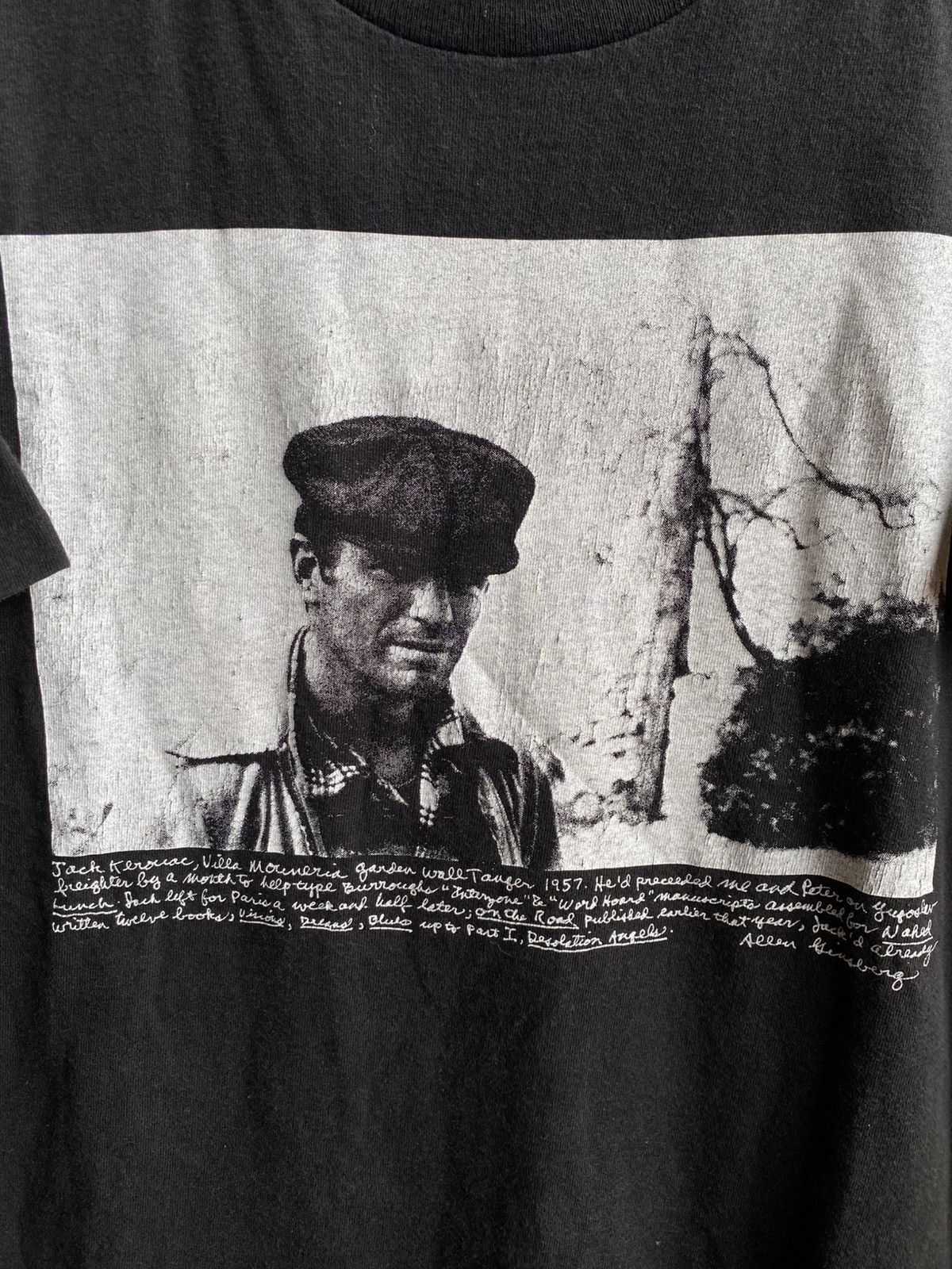 Anvil × Vintage 🔥🔥 Vintage Jack Kerouac American novelist and poet photo tee Size US M / EU 48-50 / 2 - 4 Thumbnail