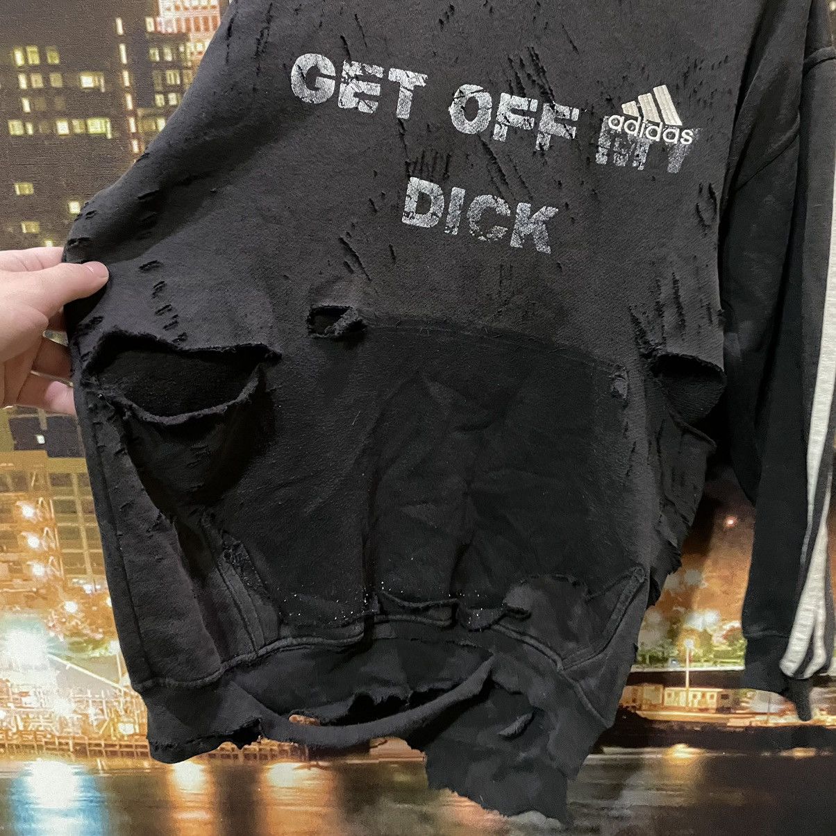 Adidas VINTAGE Y2K ADIDAS HOODIE GET OFF MY DICK PENIS FUNNY PORNO Size US S / EU 44-46 / 1 - 4 Thumbnail