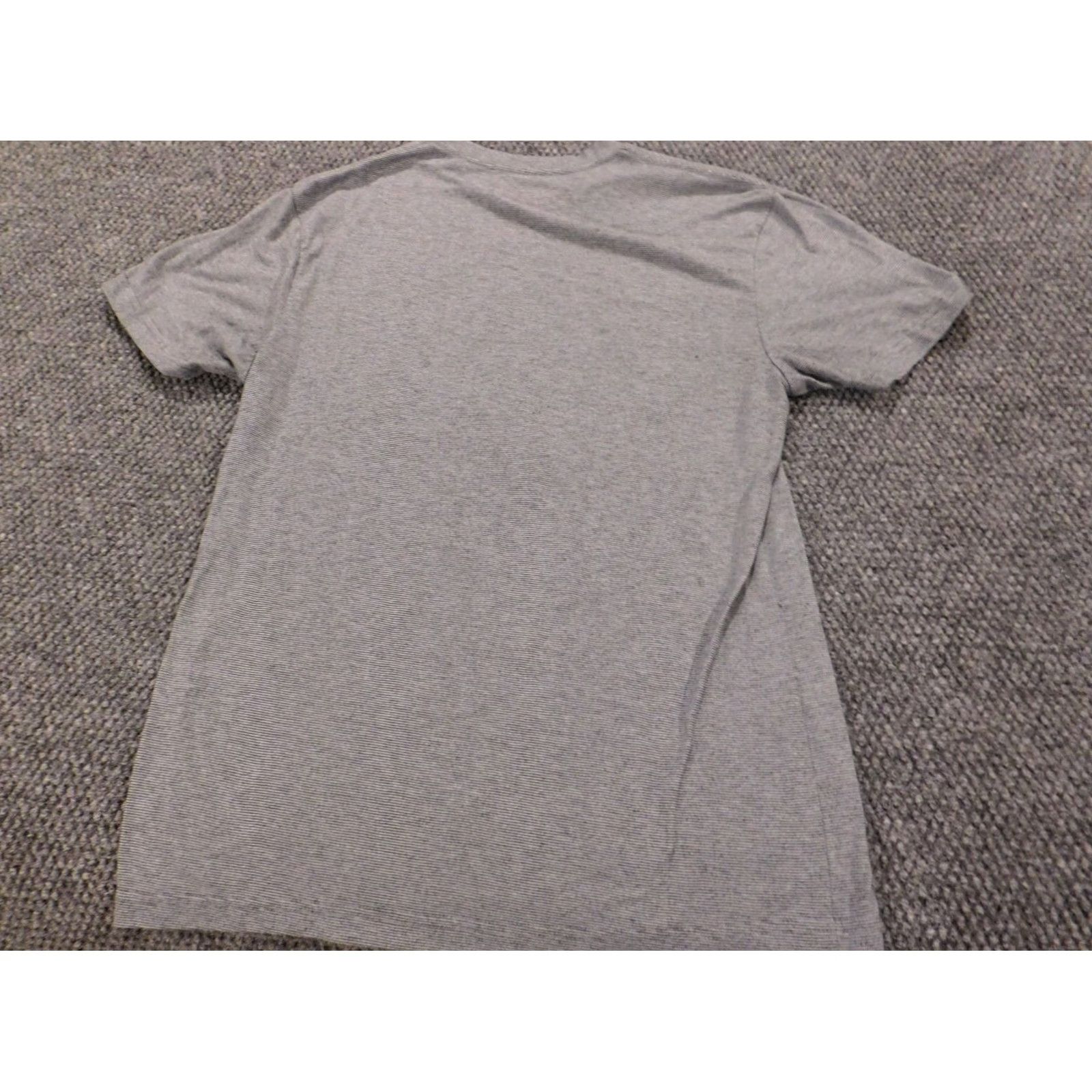 Vintage Coca-Cola Shirt Men Small Gray Striped Logo Crew Neck Short Sleeve T-Shirt Knit Cotton Polyester Logo Vintage No Size US S / EU 44-46 / 1 - 7 Thumbnail