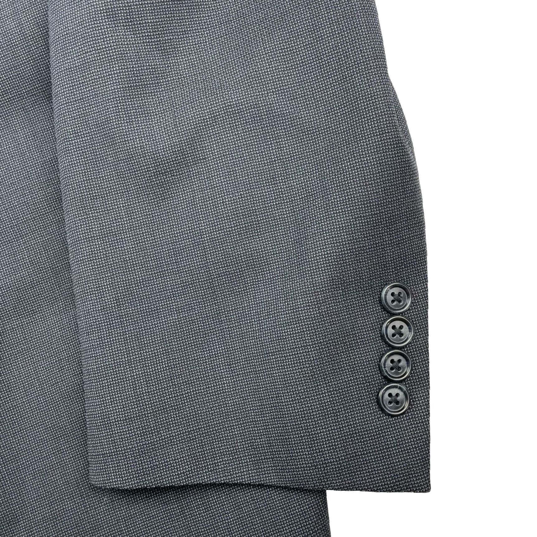 Hart Schaffner Marx Hart Schaffner Marx Blazer Blue 100% Wool Two-Button Long Blue Size 50 Mens Big & Tall Jacket Style Notch Lapel Size 50R - 4 Thumbnail