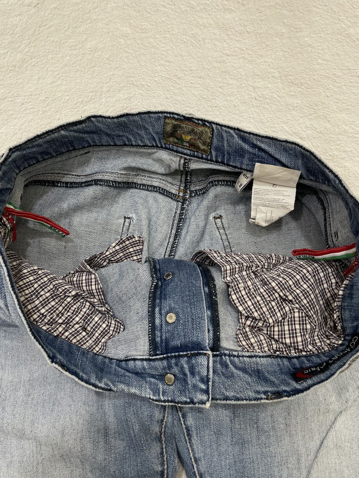 Giorgio Armani 2000s Armani Blue Jeans Washed Y2K Hysteric If6was9 Size US 34 / EU 50 - 6 Thumbnail