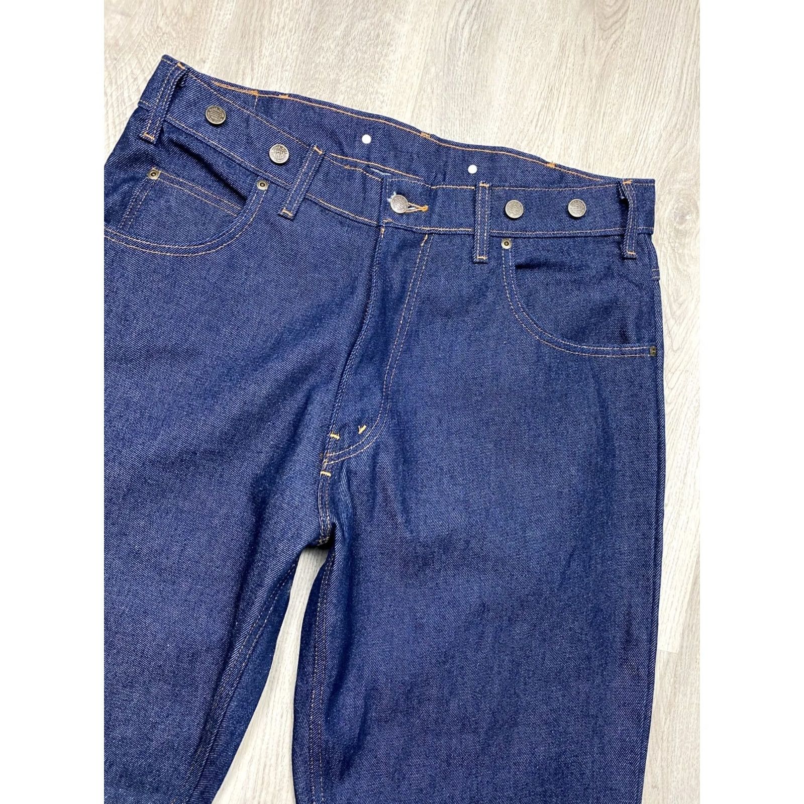 Vintage Prison Blues Jeans Vintage Baggy Denim Pants Workwear Size 38 Blue Cotton Denim Straight 32 Inseam Mens Size US 38 / EU 54 - 6 Thumbnail