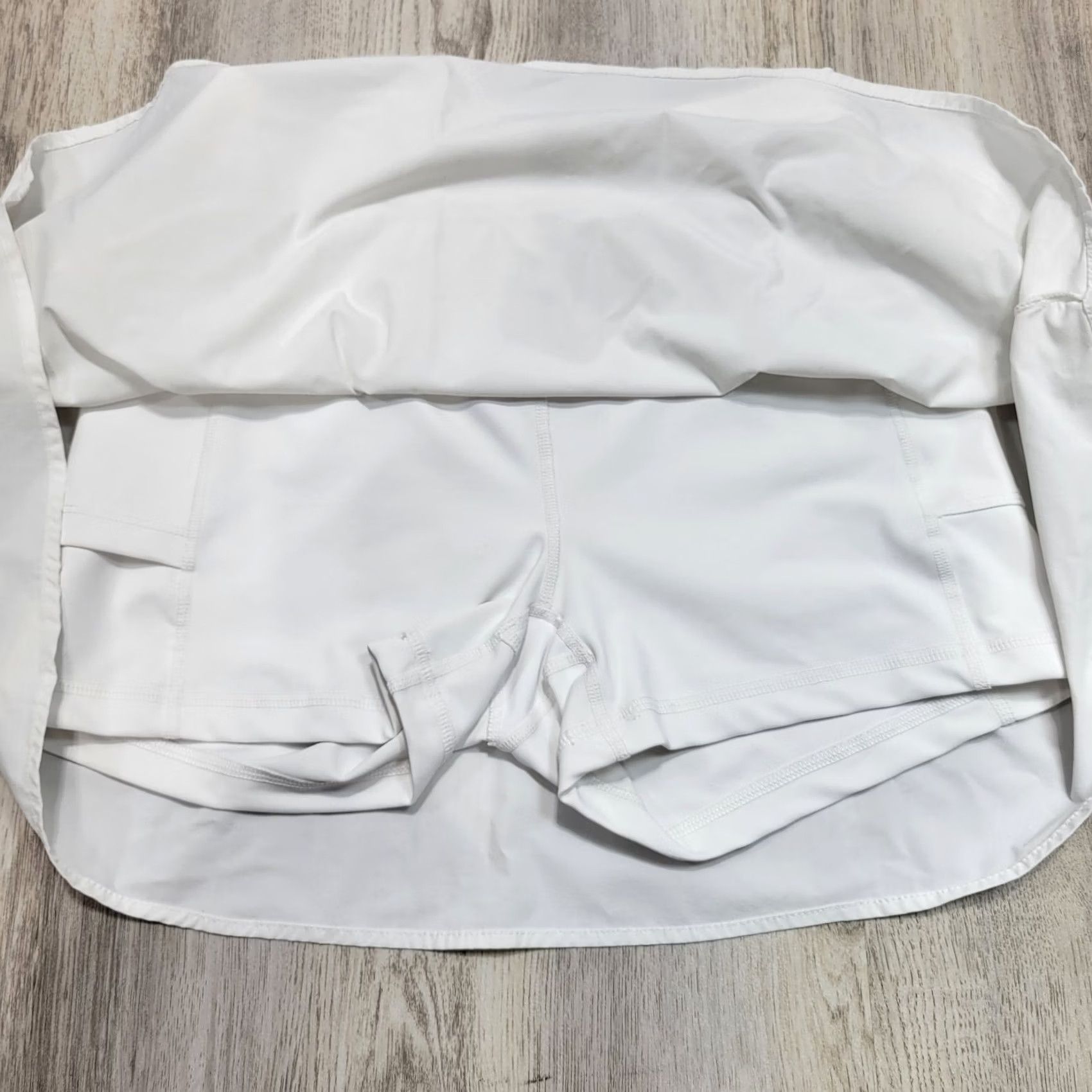 Vintage define your inspiration White Layered Skort Shorts Built In Skirt Sz M Size 32" / US 10 / IT 46 - 5 Thumbnail