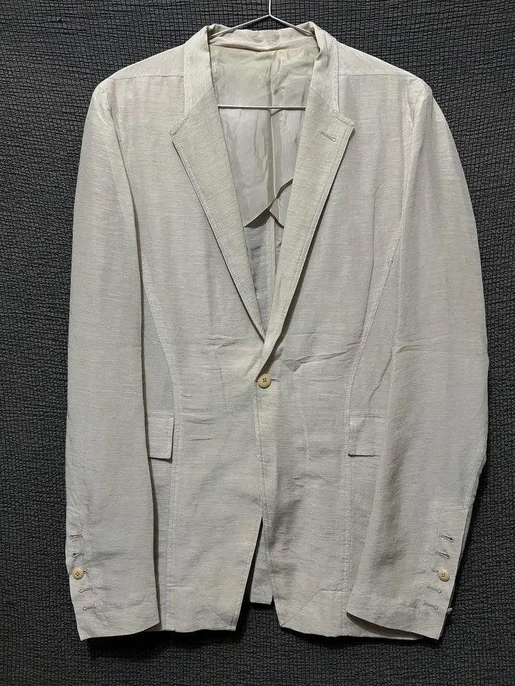 Rick Owens Sz 50 Rick Owens 14SS Mainline Linen & Silk Jacket Size US M / EU 48-50 / 2 - 1 Thumbnail