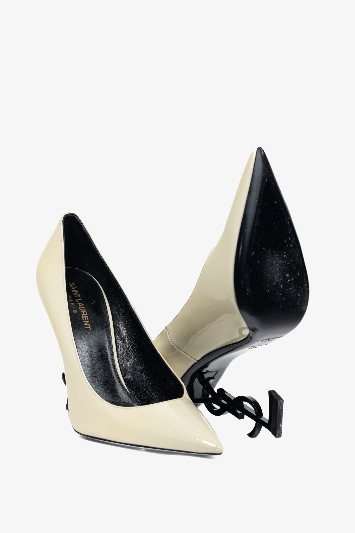 Saint Laurent Paris Saint Laurent Opyum Patent YSL Cassandre Pointed-Toe Pumps Size US 9 / IT 39 - 4 Thumbnail
