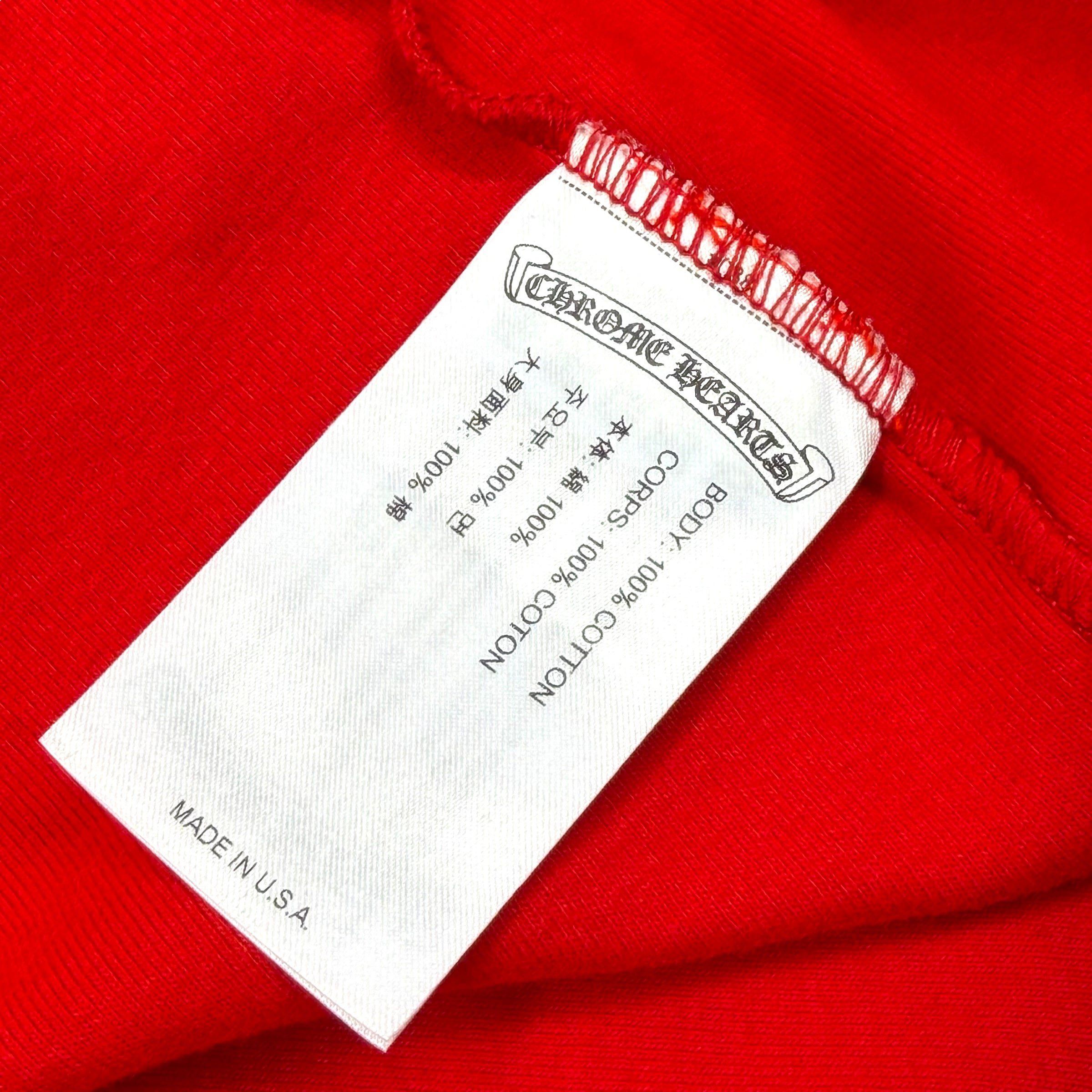 Chrome Hearts Chrome Hearts Raglan Neck Logo Tee Red XXL Size US XXL / EU 58 / 5 - 5 Thumbnail